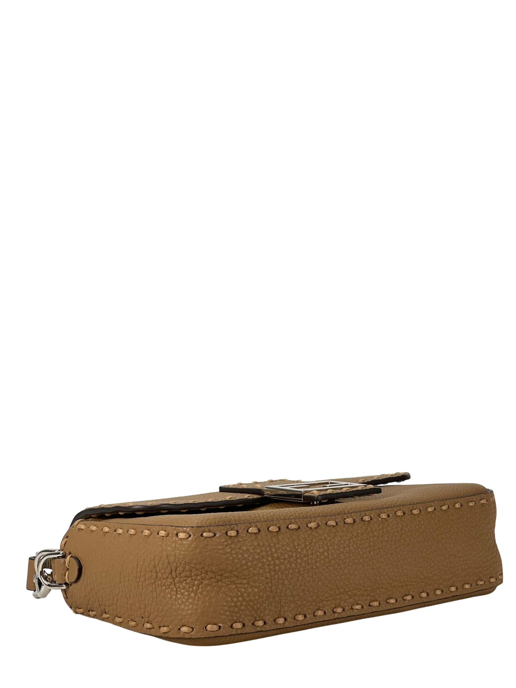 FENDI - Beige Calfskin 2way Selleria Baguette Handbag