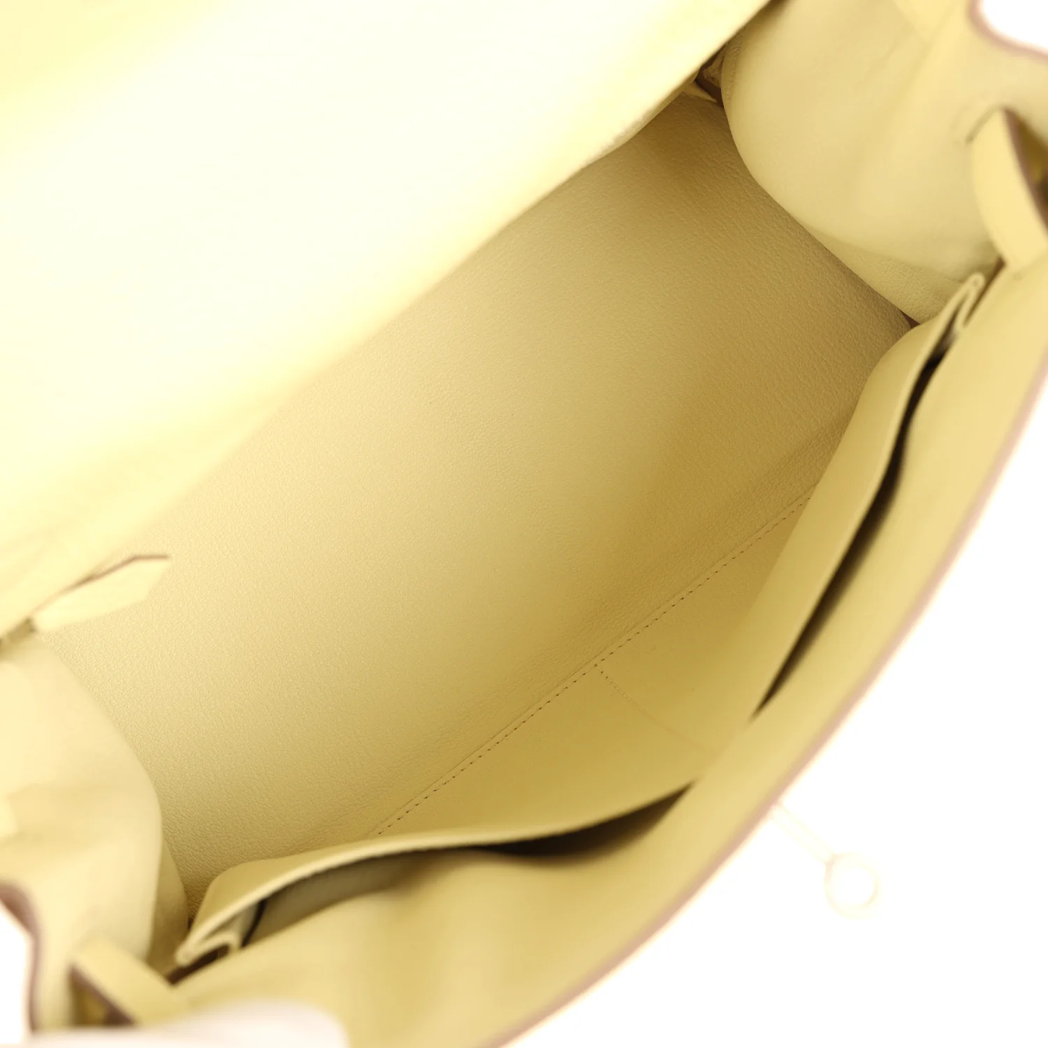 Hermes Kelly Retourne 28 Jaune Milton Clemence Palladium Hardware