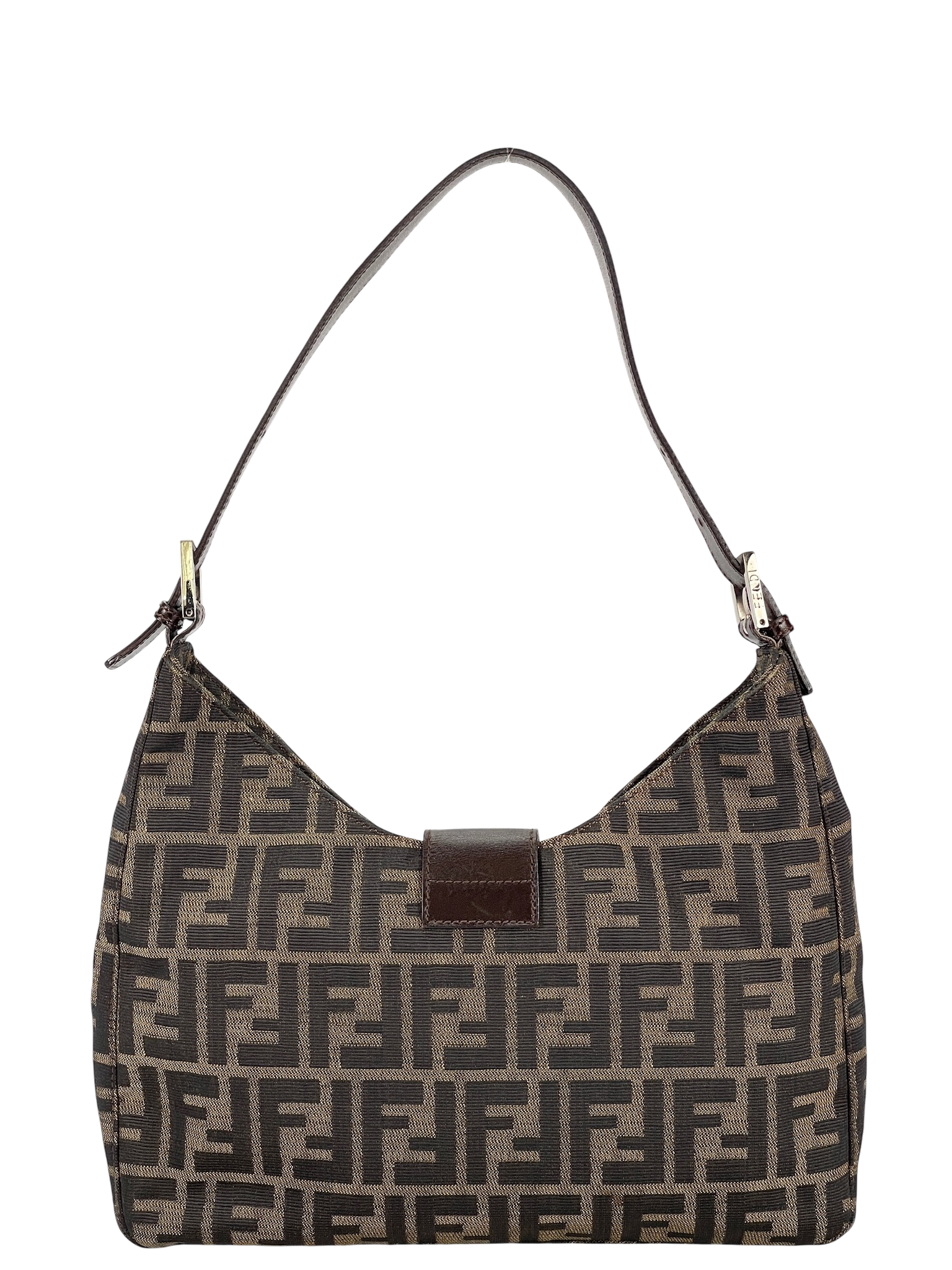 FENDI - Monogram Zucca Mamma Handbag Palladium Hardware