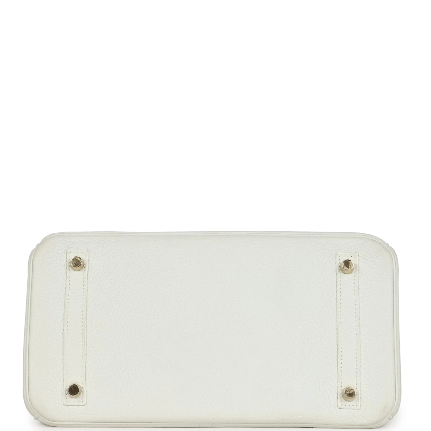 Pre-owned Hermès Birkin 30 White Clemence Gold Hardware