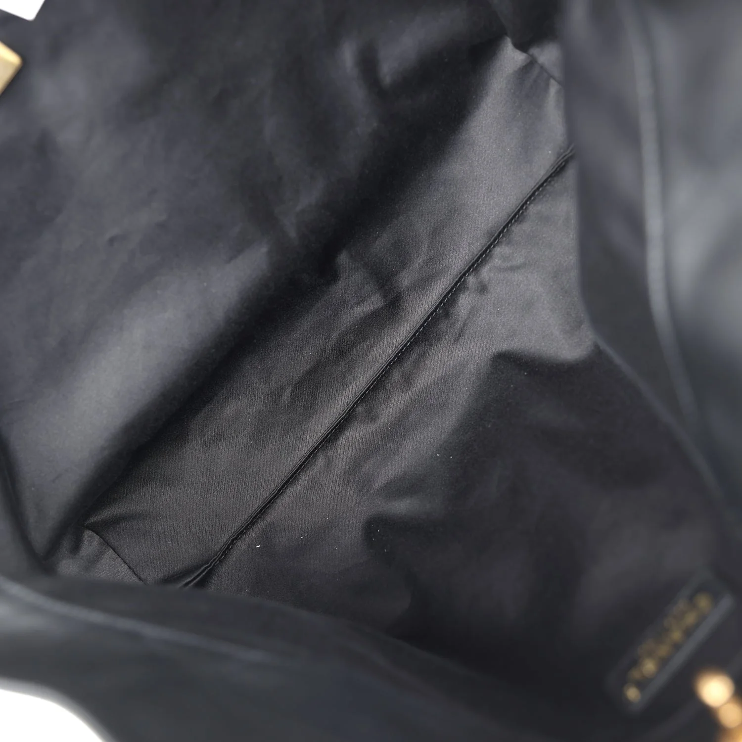 Chanel Small Coco Shopping Bag Black Calfskin Antique Gold Hardware