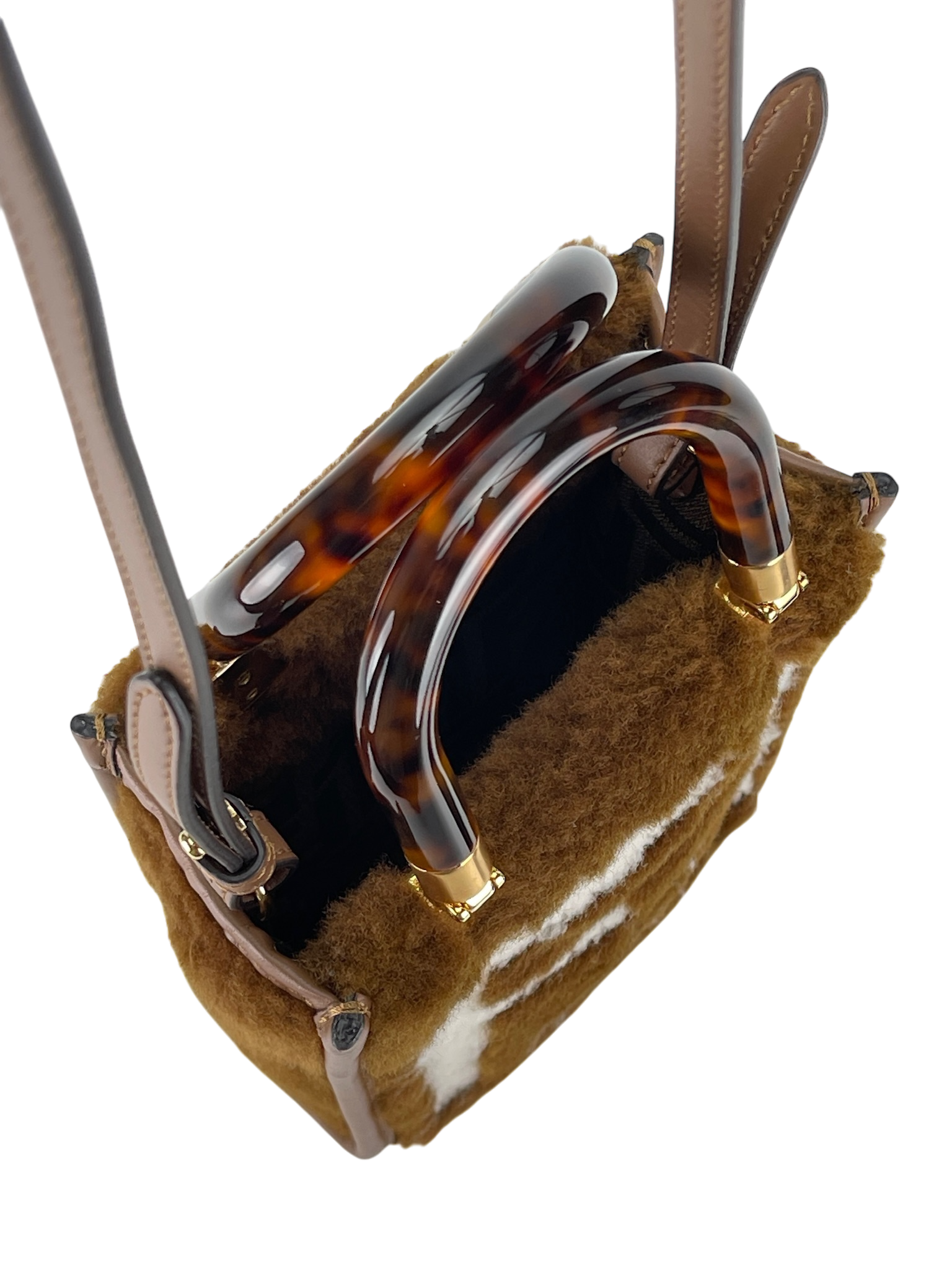 FENDI - Sunshine Logo Fur Mini Tote Bag