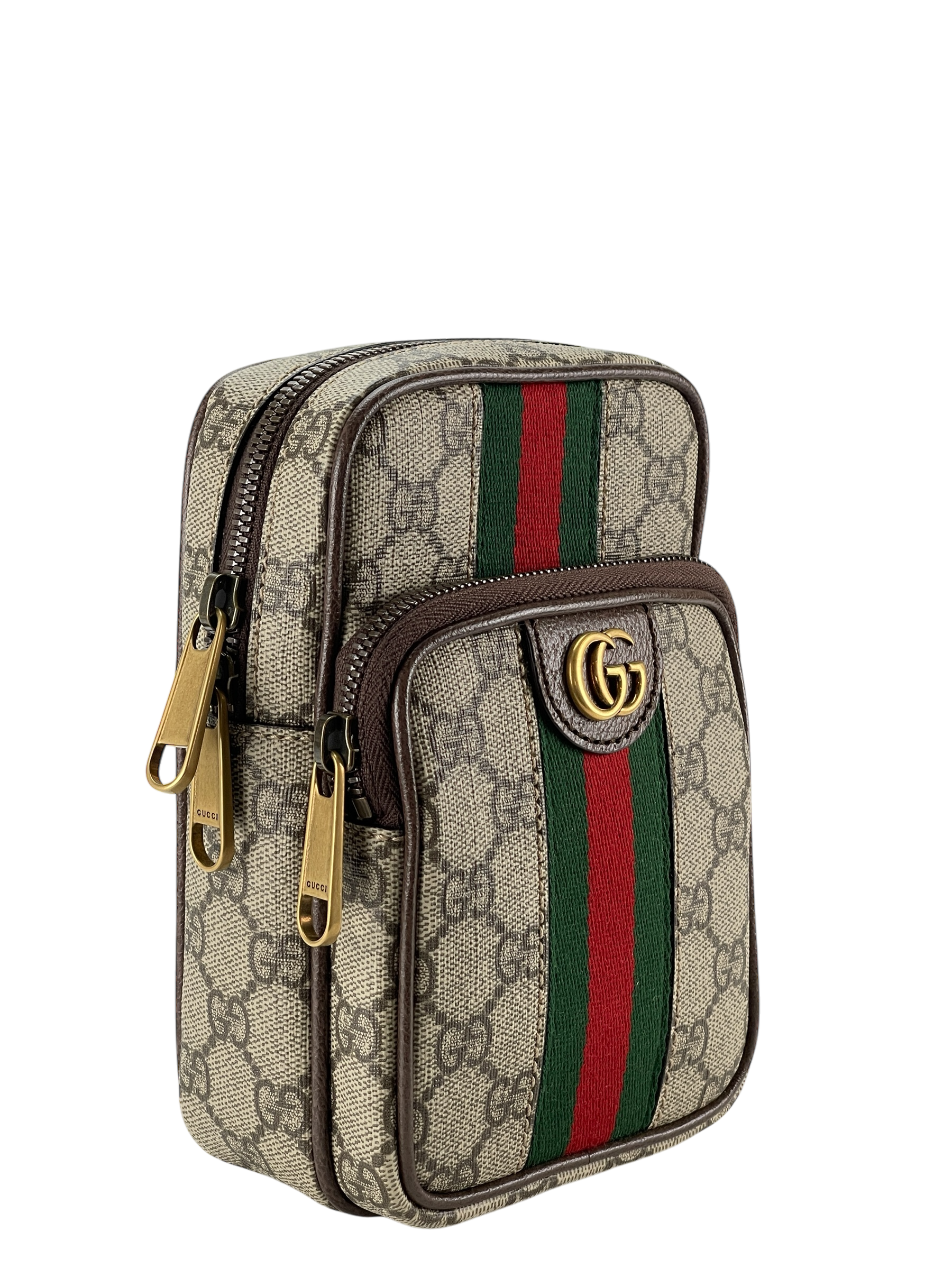 GUCCI -Ophidia GG Supreme Canvas Leather GG Small Mini Bag Sling Bag