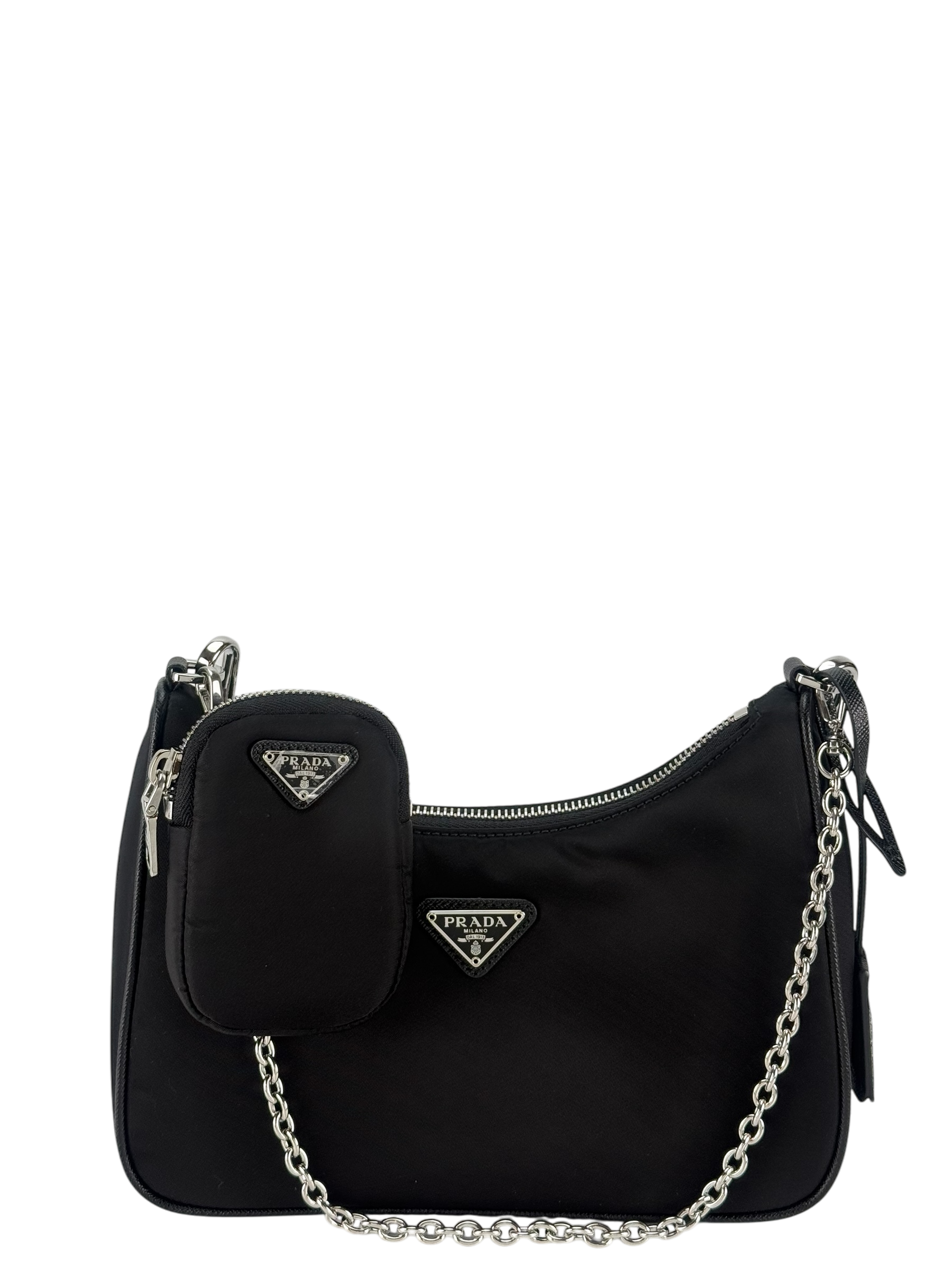 PRADA - Black Re-Edition 2005 Re-Nylon bag 3 in1