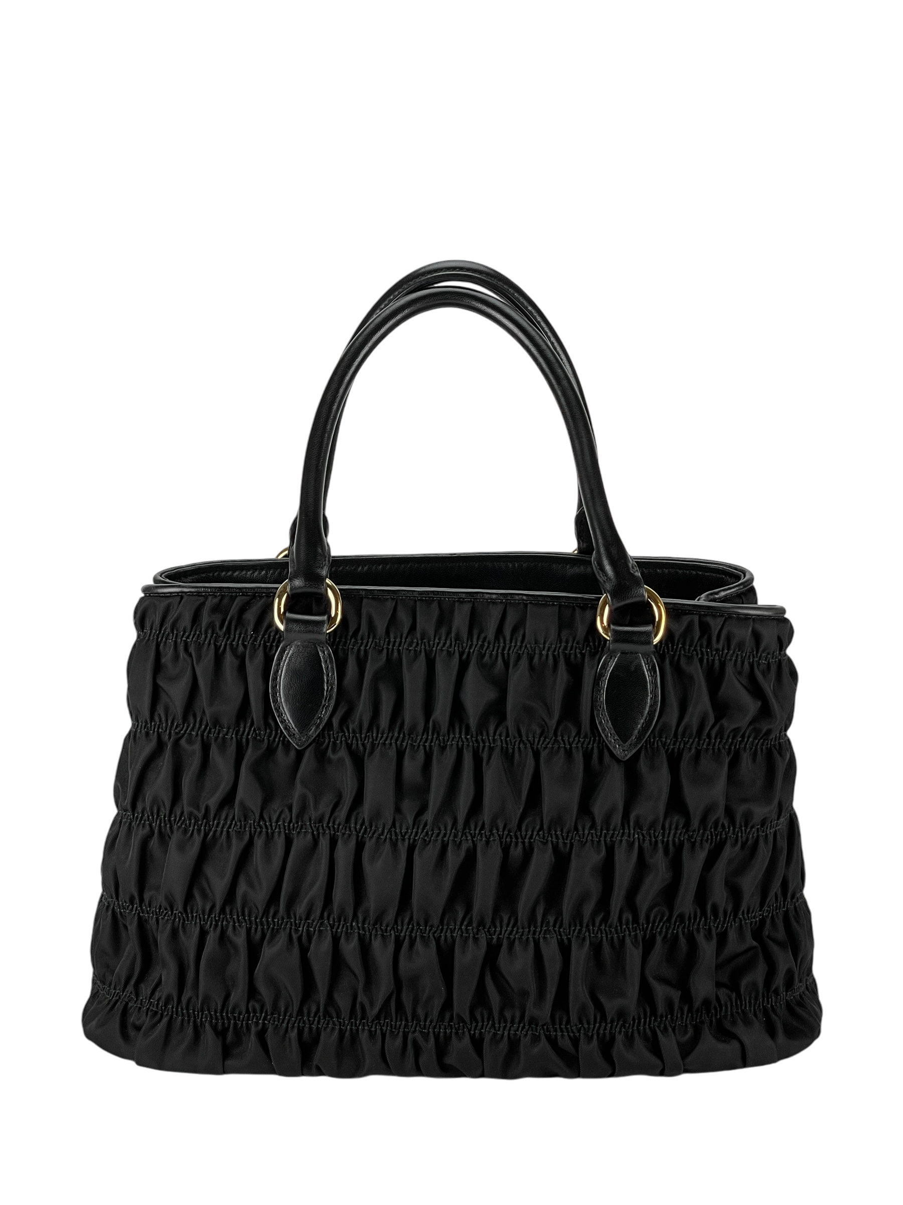 PRADA - Tessuto Nylon Gaufre Small Tote Black