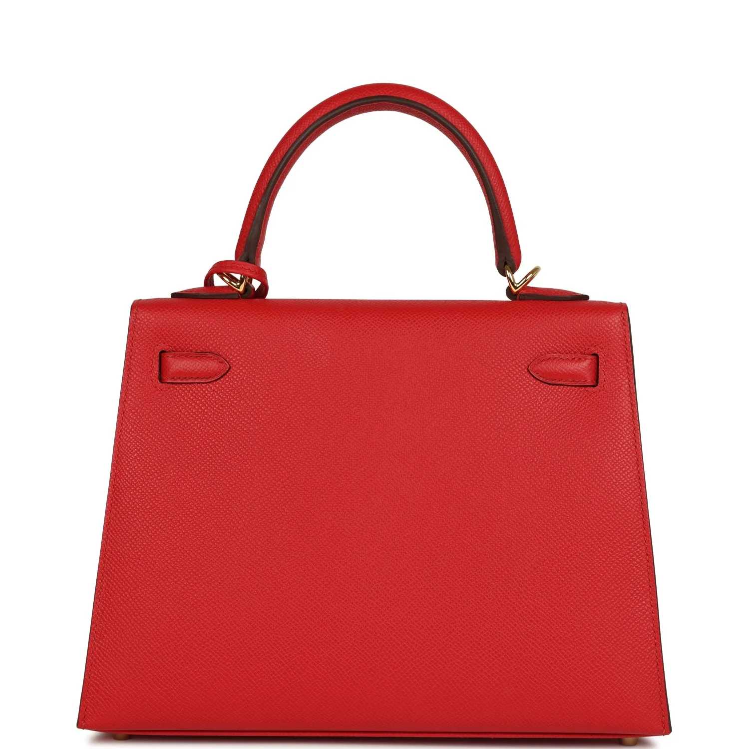Hermes Kelly Sellier 25 Rouge Radieux Epsom Gold Hardware