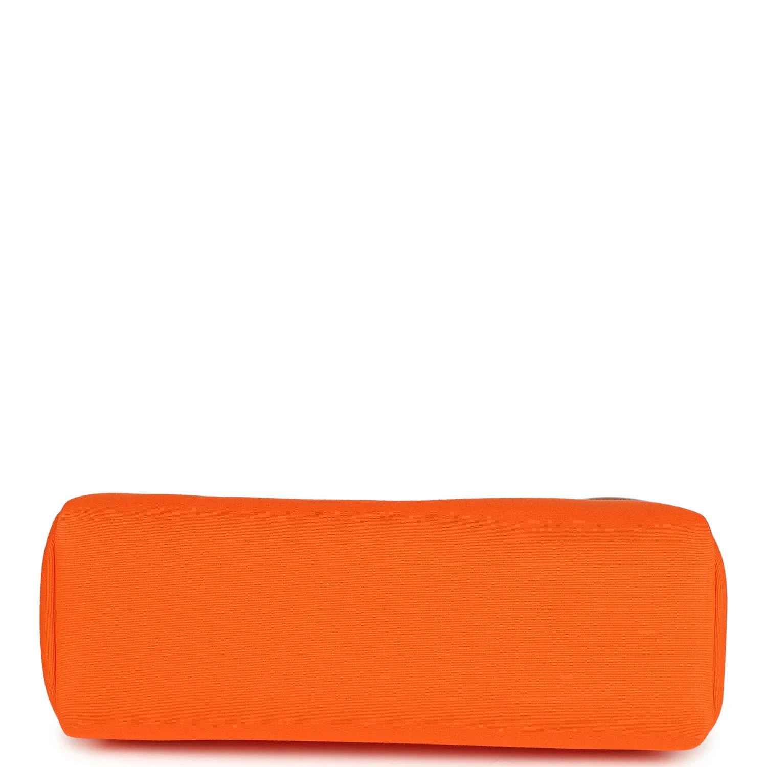 Pre-owned Hermes Herbag Zip PM 31 Orange Minium Toile H Canvas and Fauve Vache Hunter Palladium Hardware