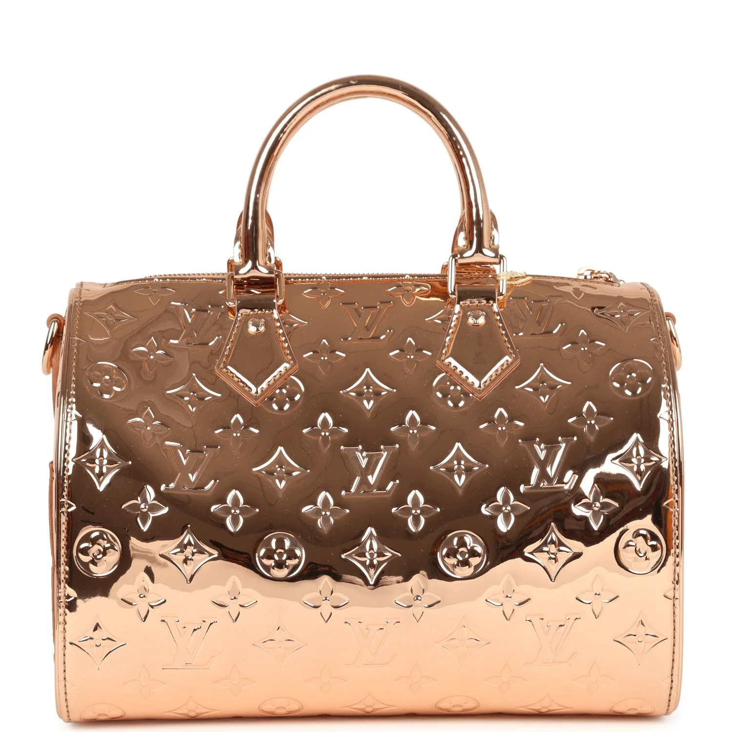 Louis Vuitton Speedy 25 Bandouliere Copper Monogram Miroir Rose Gold Hardware