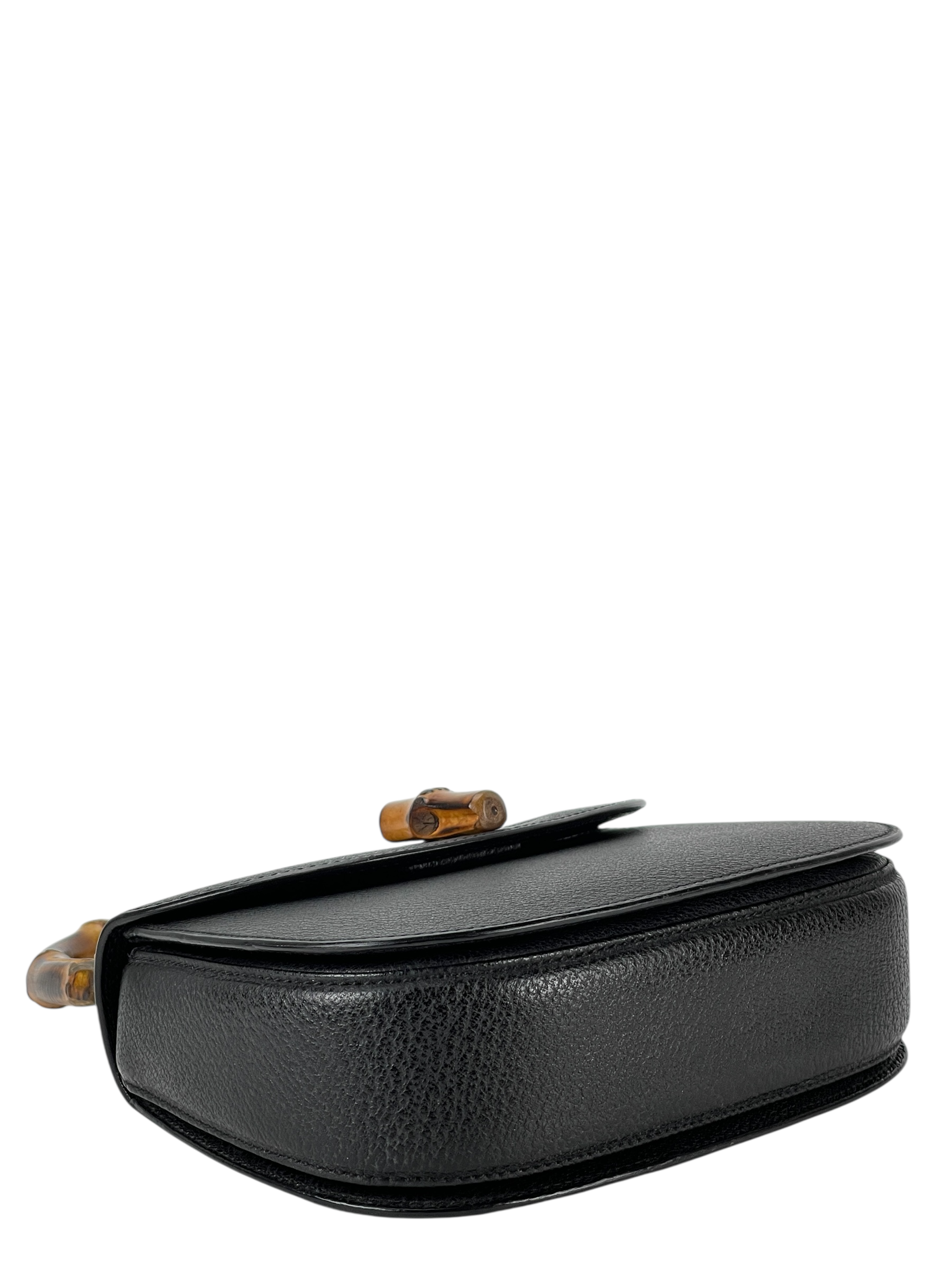 GUCCI - 2way Small Leather Bamboo Handbag