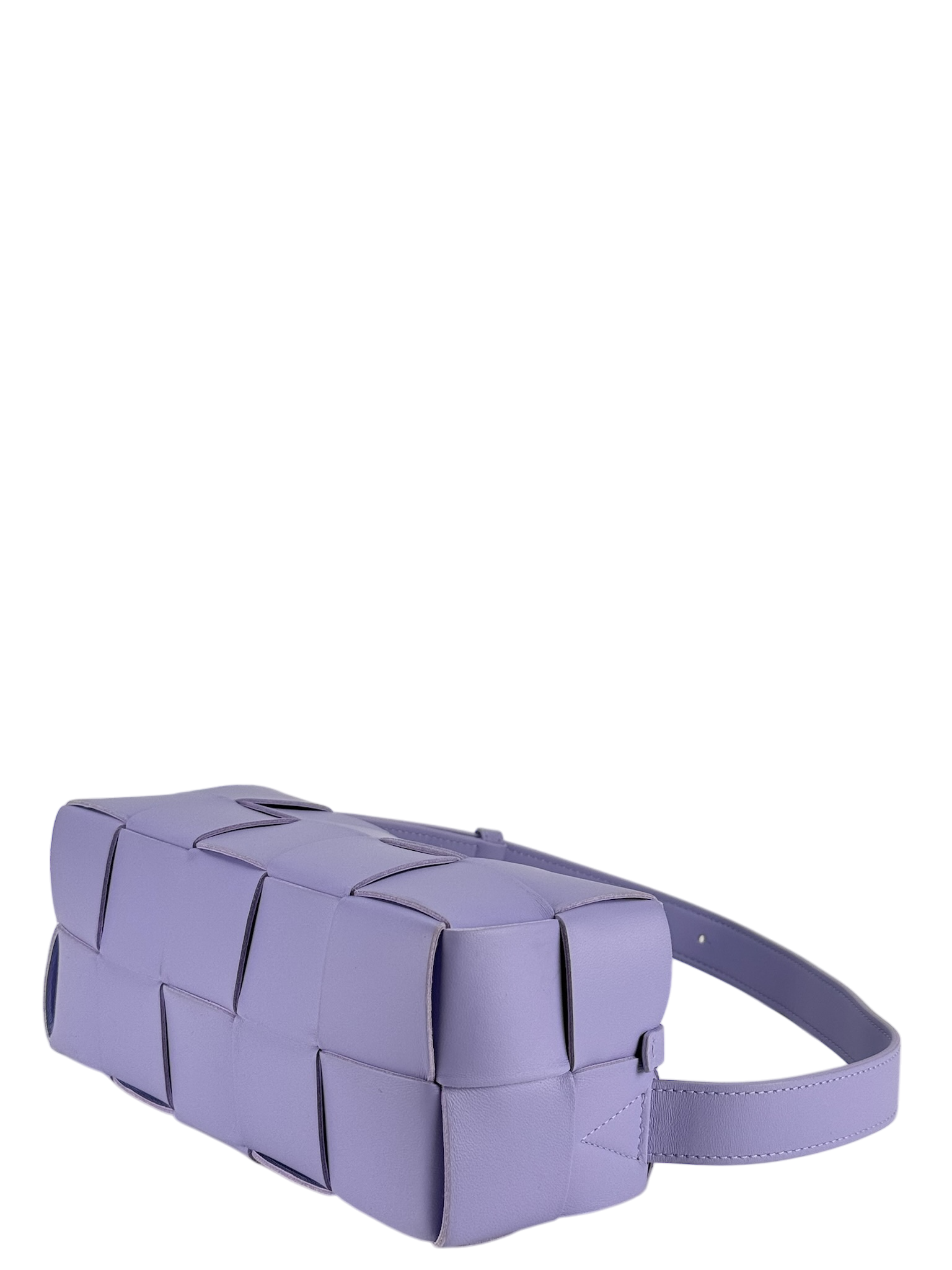 BOTTEGA VENETA - Purple Maxi Intrecciato Leather Shoulder Bag