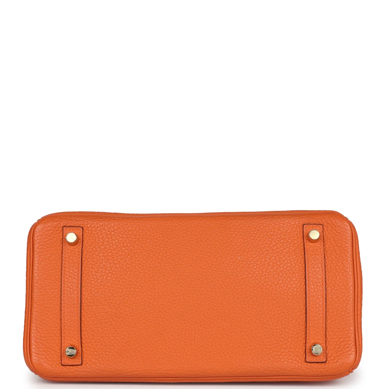 Pre-owned Hermes Birkin 30 Orange Togo Gold Hardware