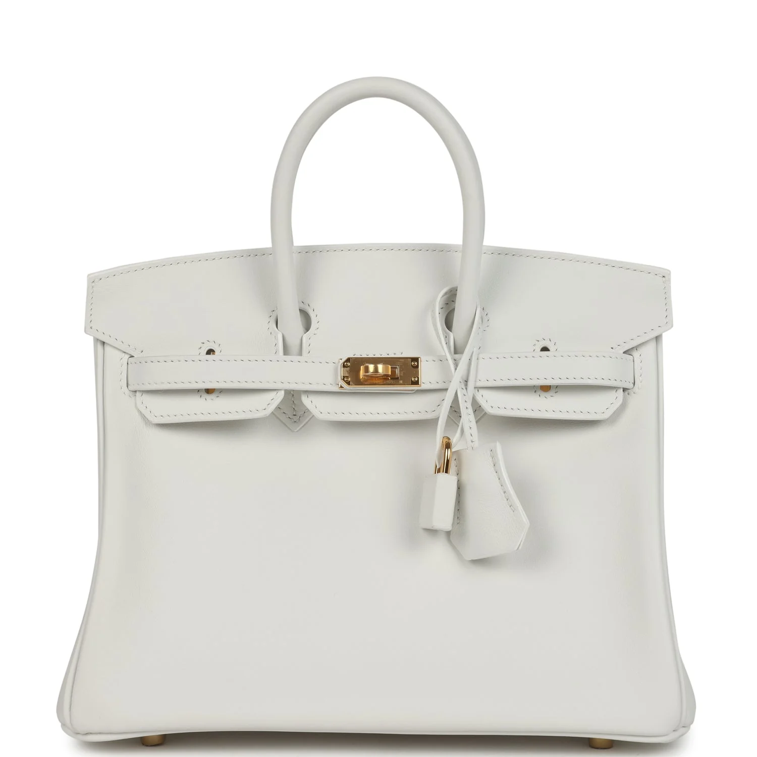 Hermes Birkin 25 New White Swift Gold Hardware
