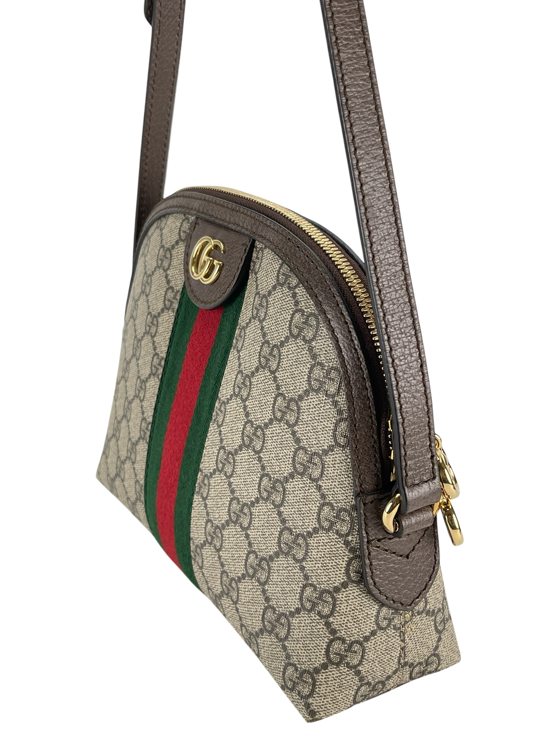 GUCCI - GG supreme Canvas Ophidia small shoulder bag
