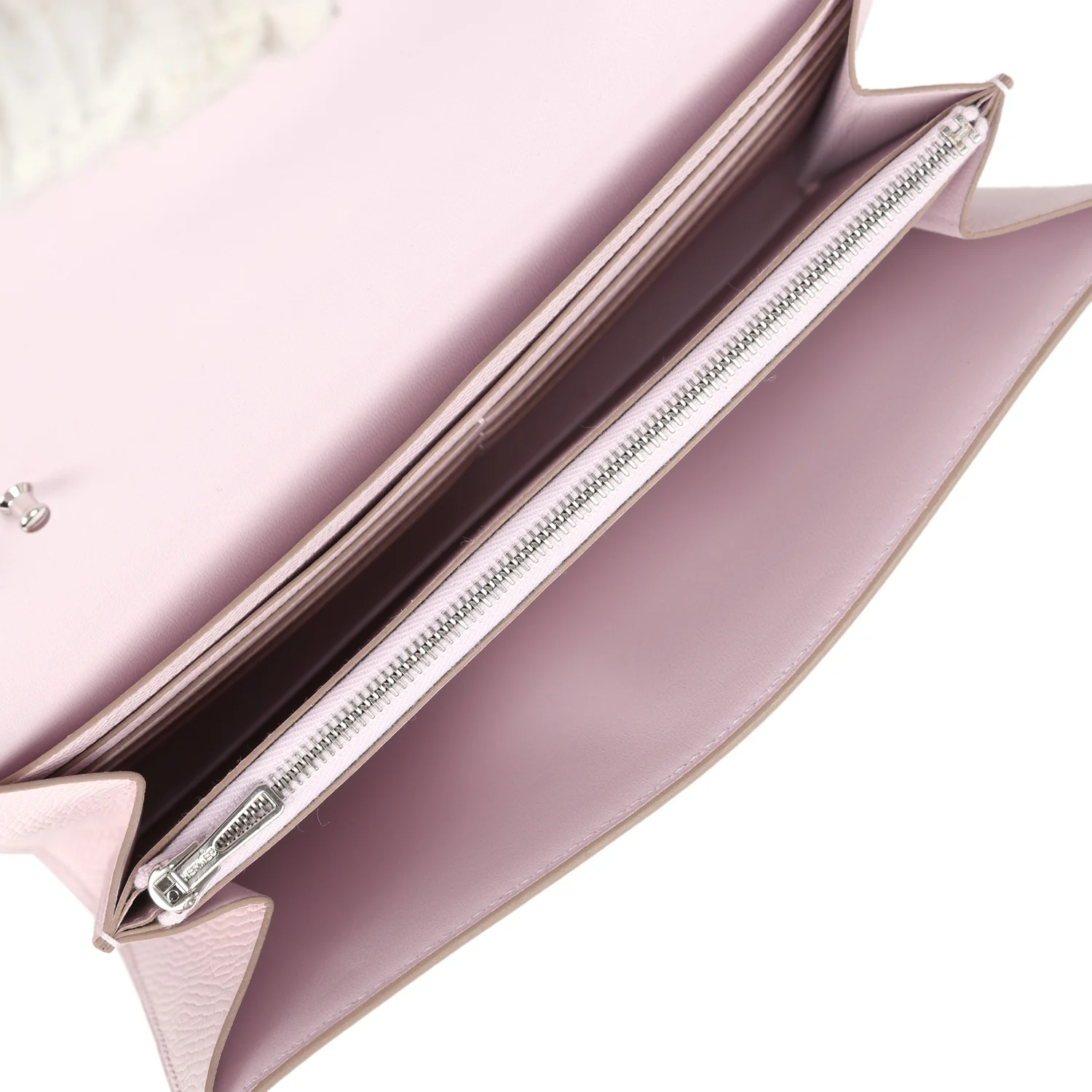 Hermes Constance Wallet To Go Mauve Pale Epsom Palladium Hardware