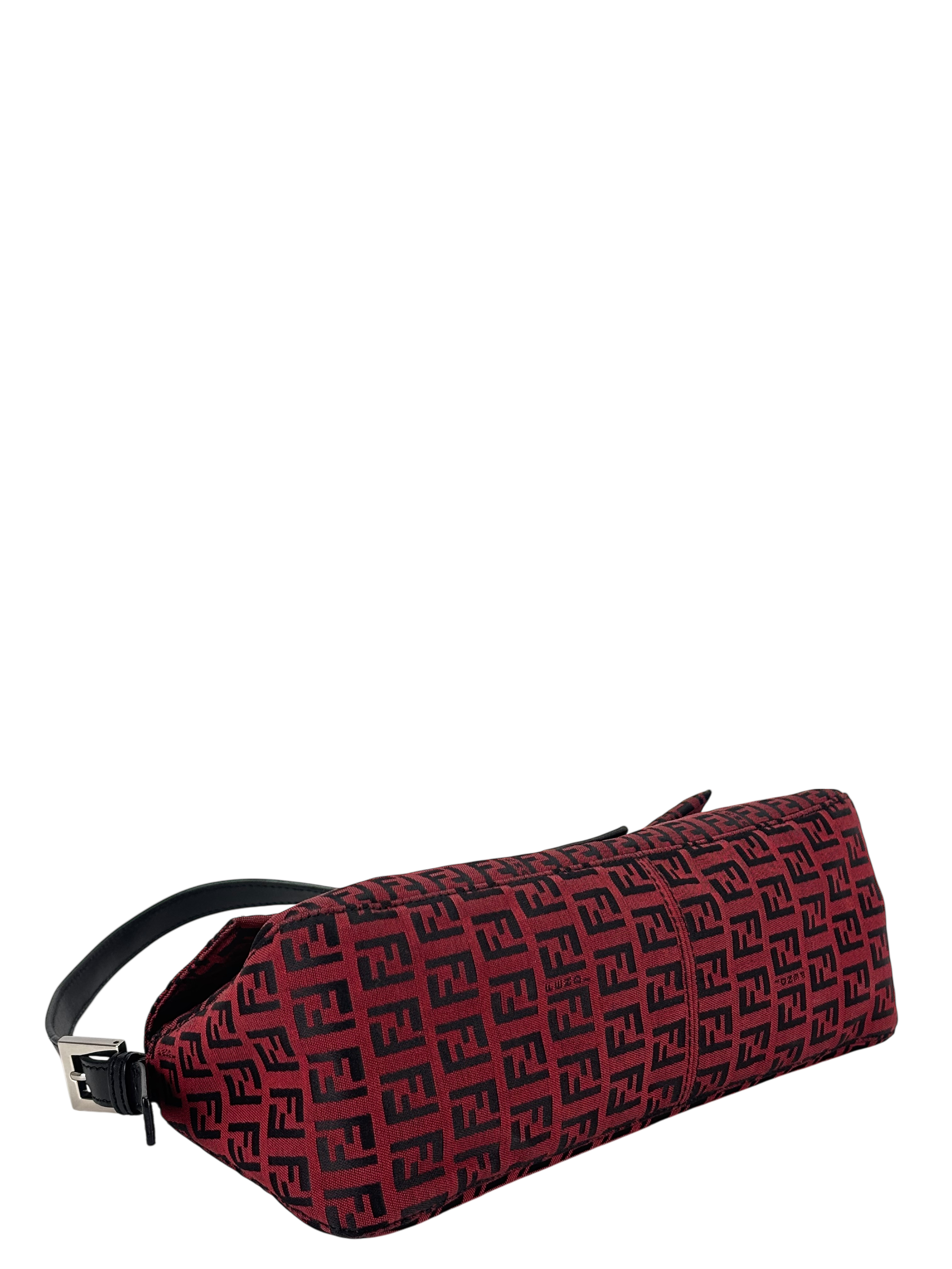 FENDI - Red Small Zucchino Baguette Bag