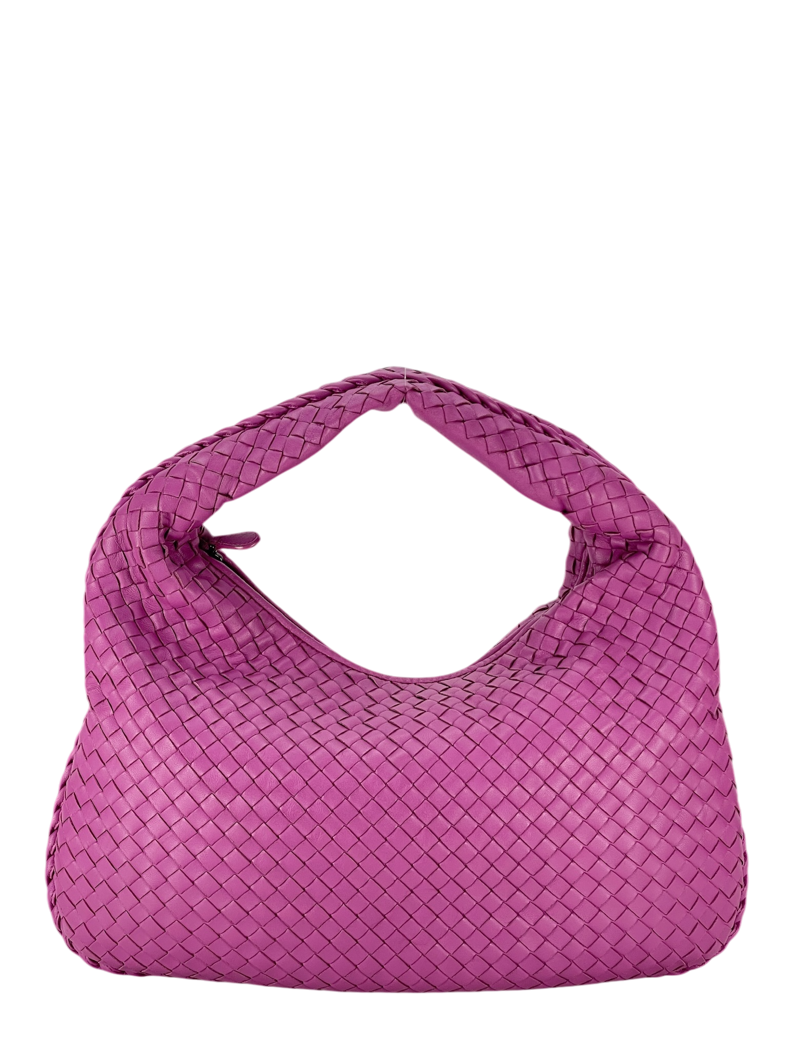 BOTTEGA VENETA - Intrecciato Hobo Bag Pink Calfskin