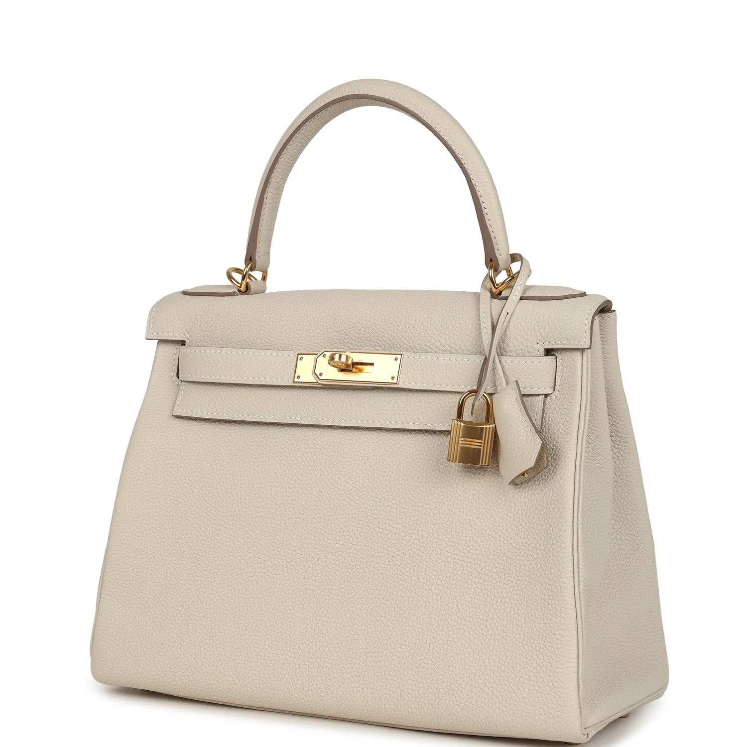 Hermes Kelly Retourne 28 Craie Togo Gold Hardware