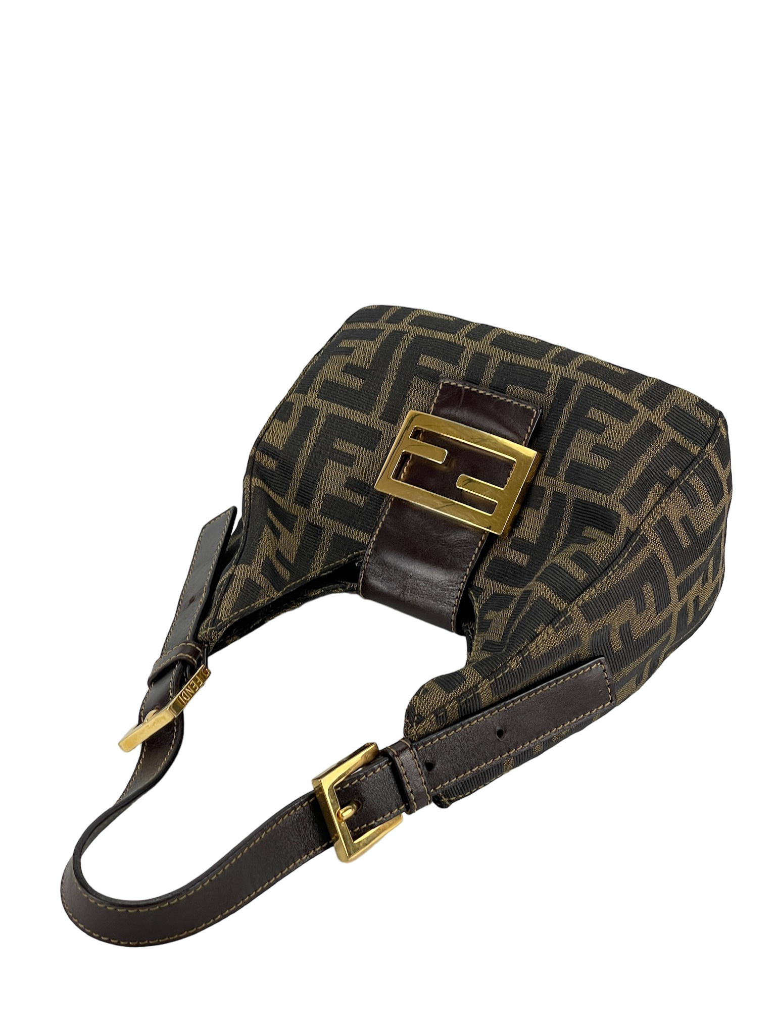 FENDI - Zucca Croissant Shoulder Bag