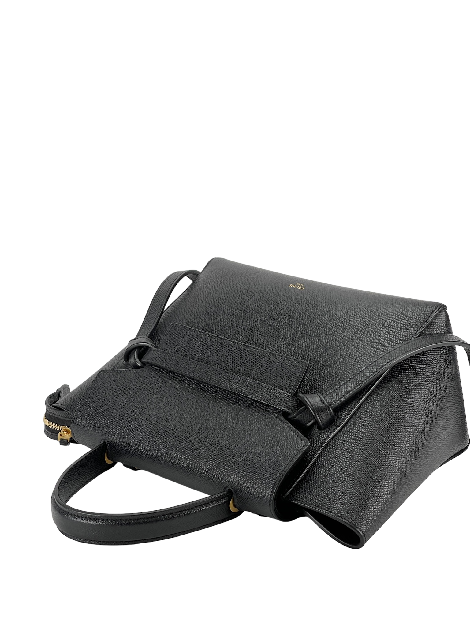 CELINE - Black Mirco Leather 2way Handbag