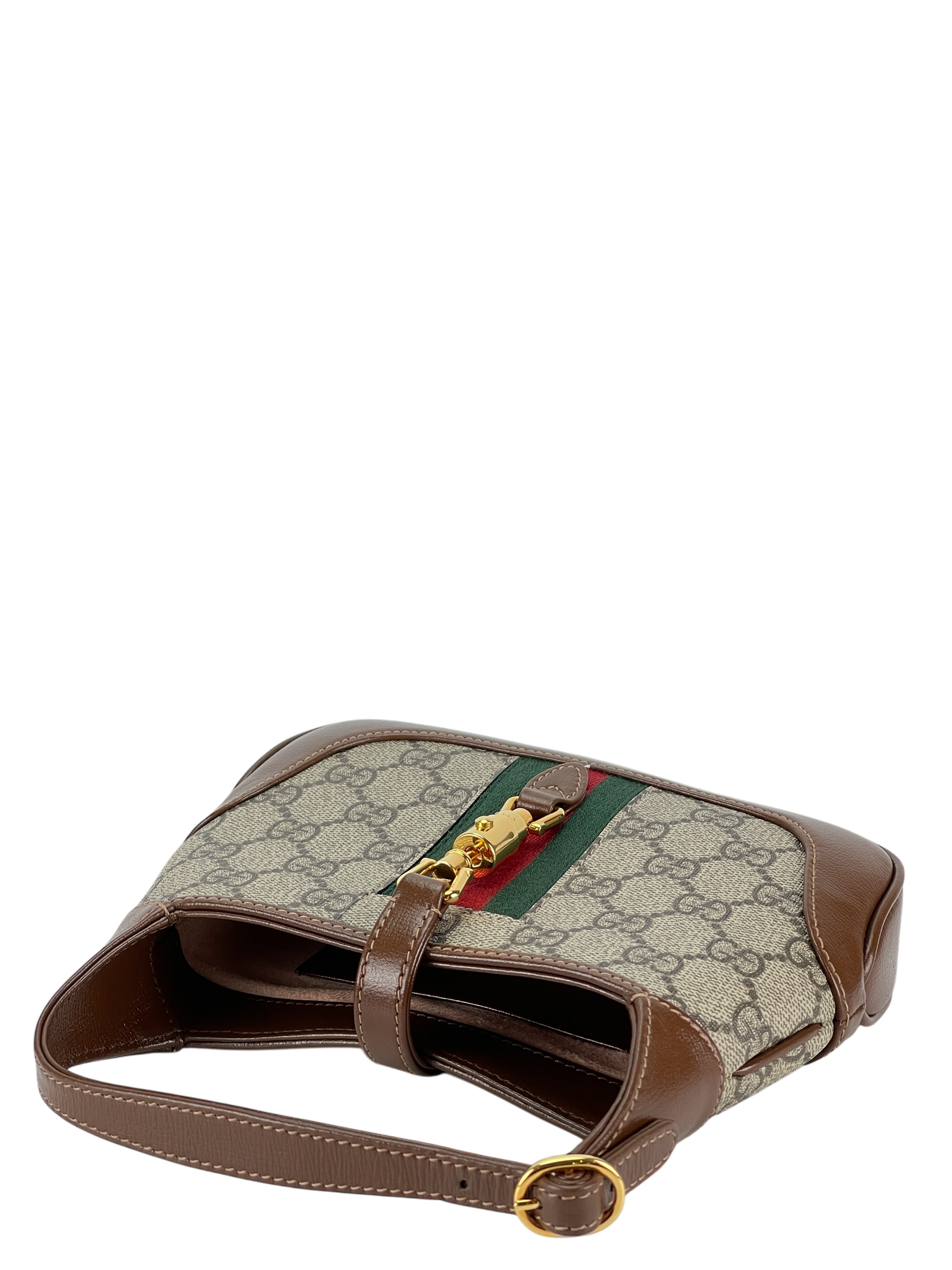 GUCCI - Jackie 1961 leather Canvas Shoulder bag