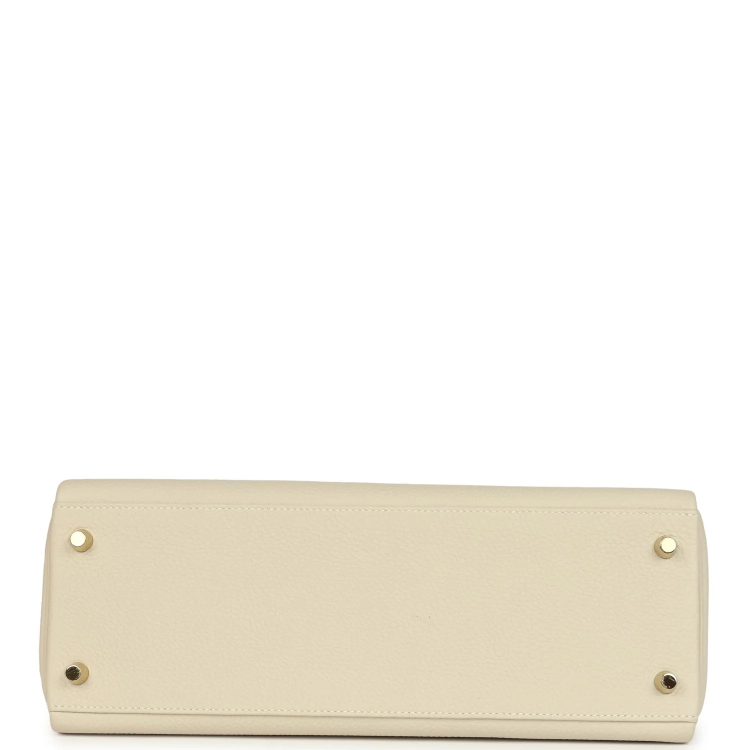 Pre-owned Hermes Kelly Retourne 32 Craie Togo Gold Hardware