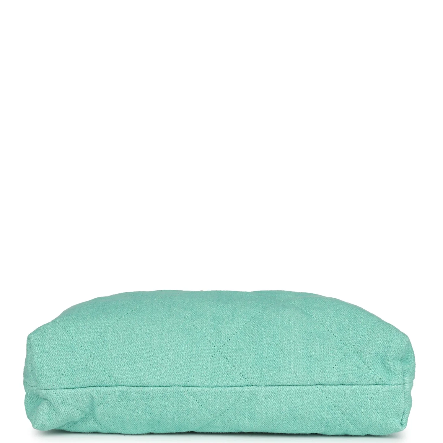 Chanel Small 22 Bag Light Green Washed Denim Gold Hardware