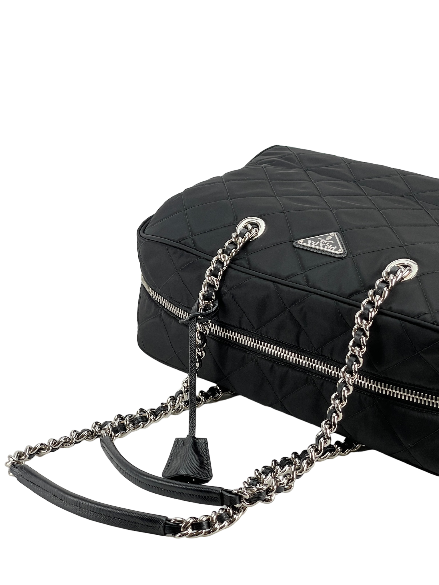 PRADA - Nylon Tessuto Impuntu Tote Bag