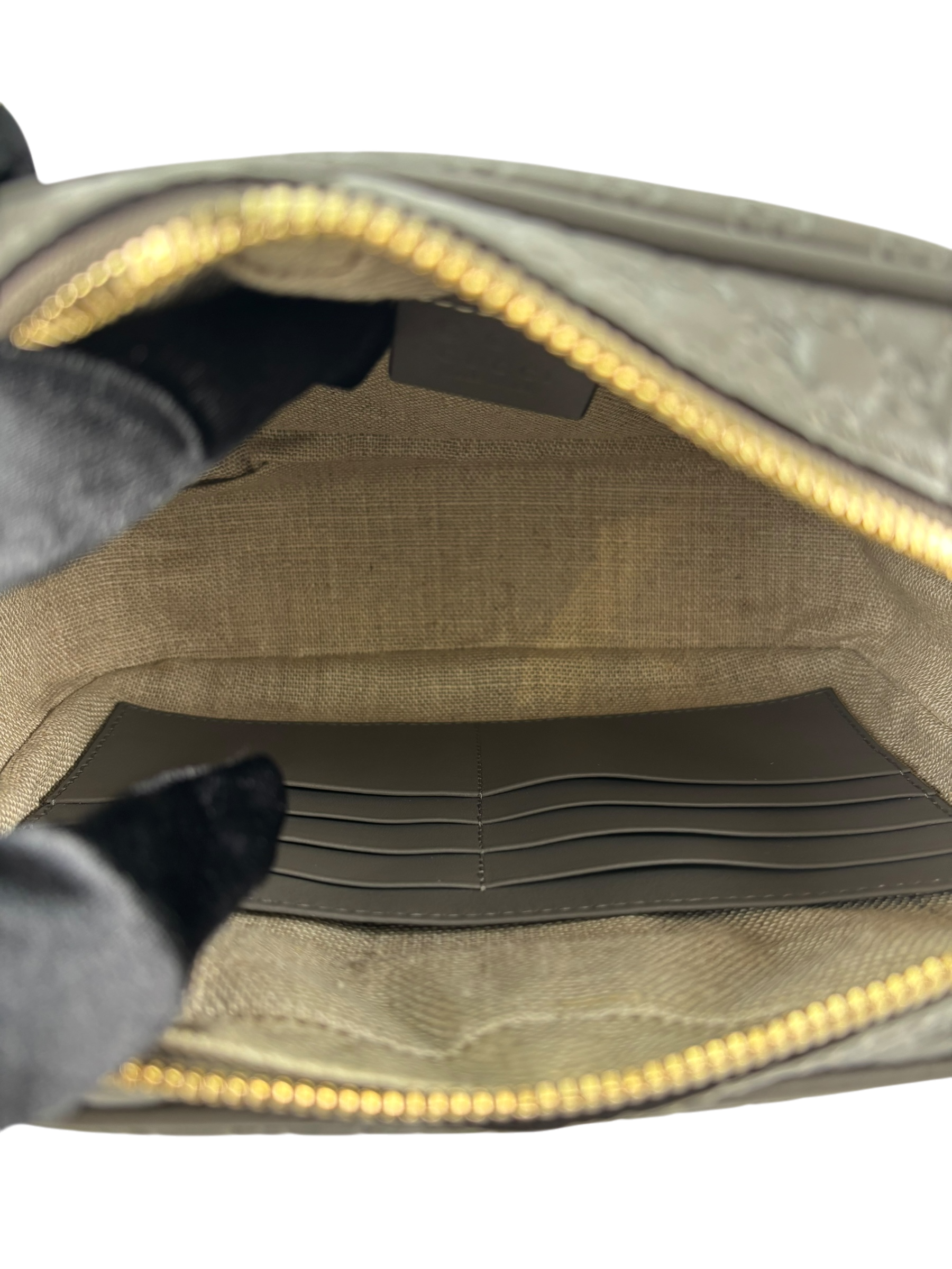 GUCCI - Grey Micro Guccissima Shoulder Bag