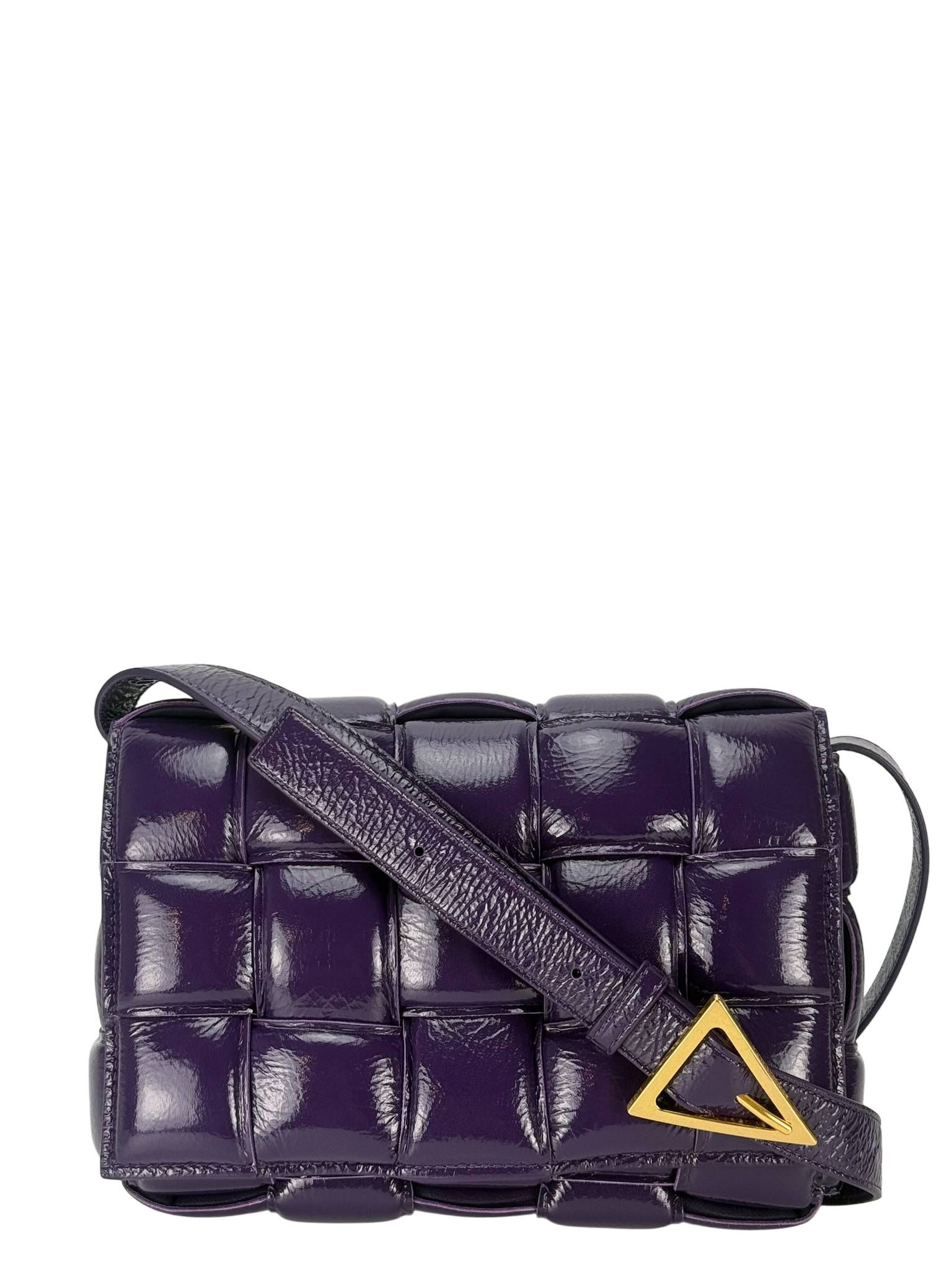 BOTTEGA VENETA - Raisin Cassette Lambskin Leather Crossbody bag