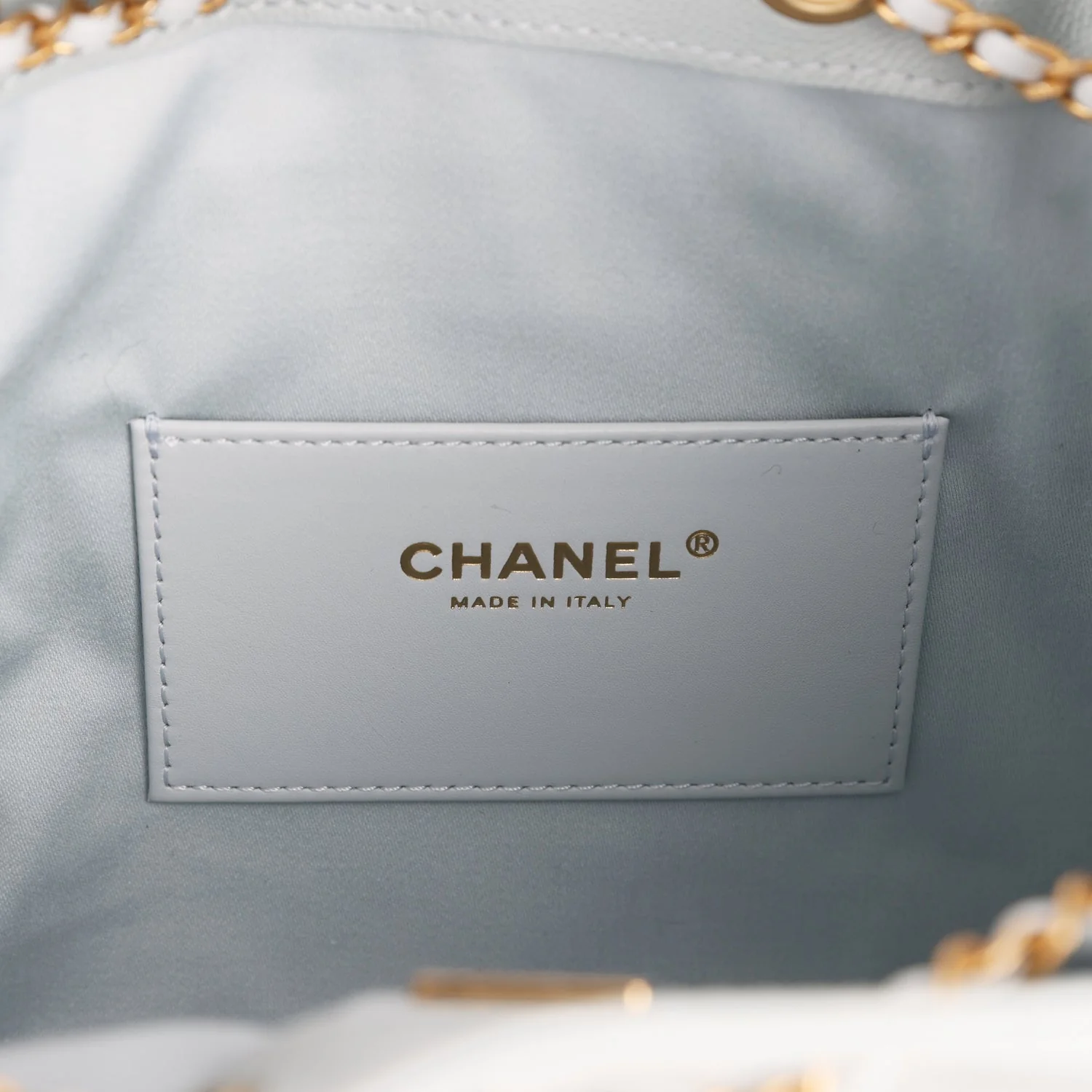 Chanel Small 25 Hobo Bag Light Blue Caviar Antique Gold Hardware