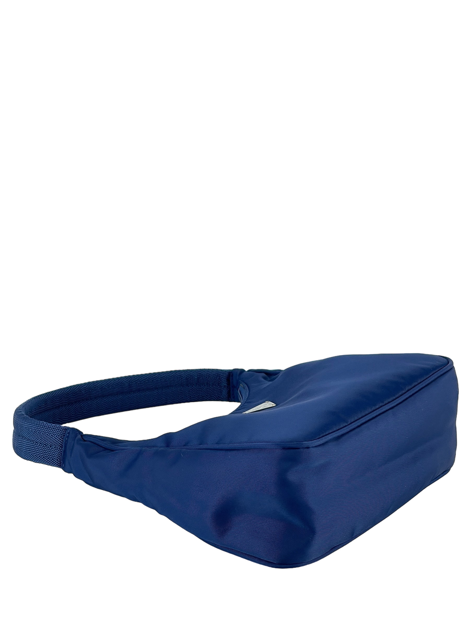 PRADA - Blue Nylon Hobo Bag