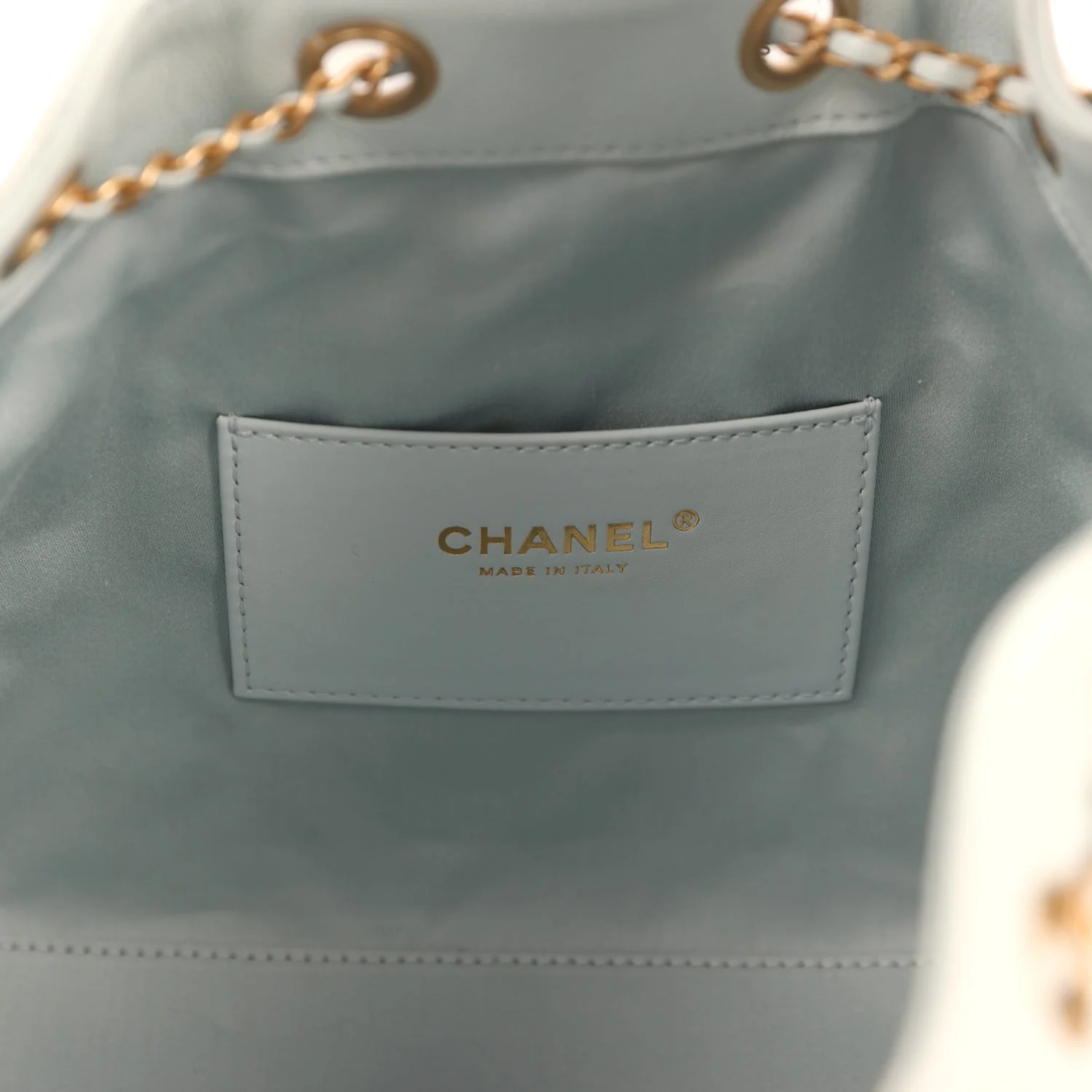 Chanel Small 25 Hobo Bag Light Blue Caviar Antique Gold Hardware
