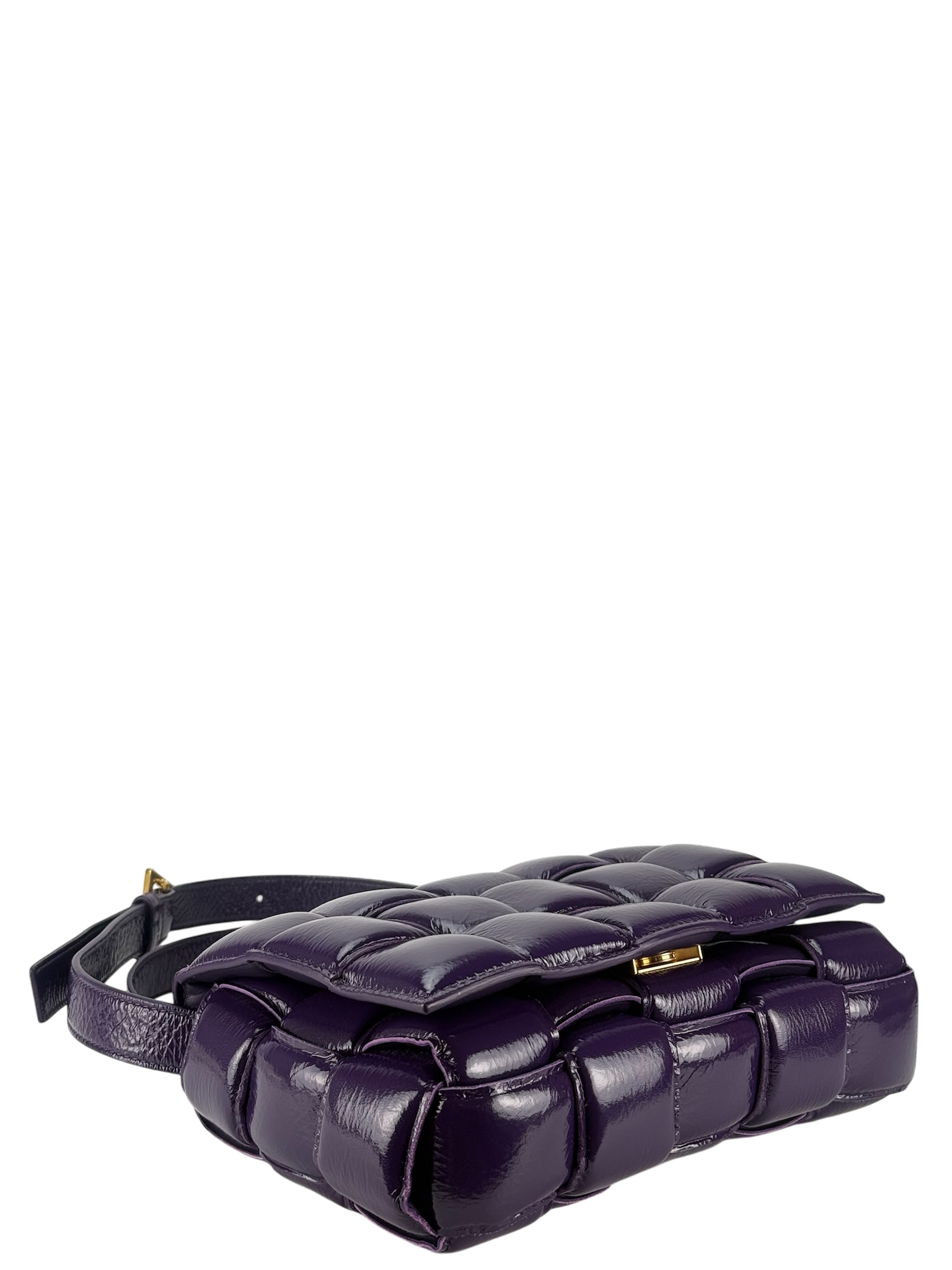 BOTTEGA VENETA - Raisin Cassette Lambskin Leather Crossbody bag