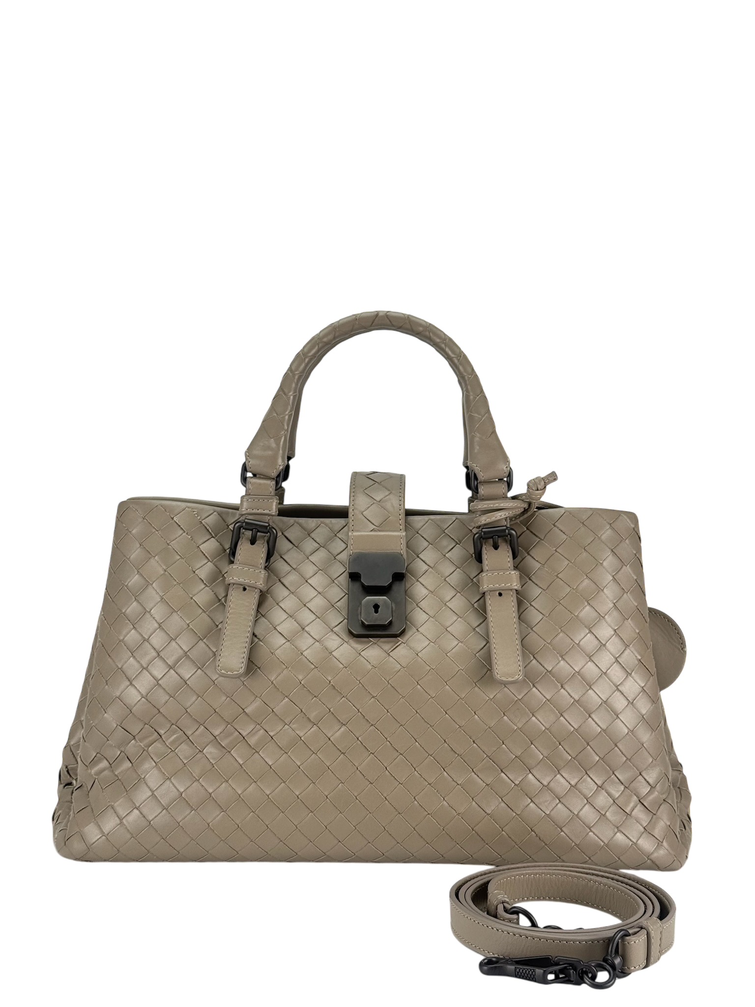 BOTTEGA VENETA - Grey Light Calf Veneta Bag