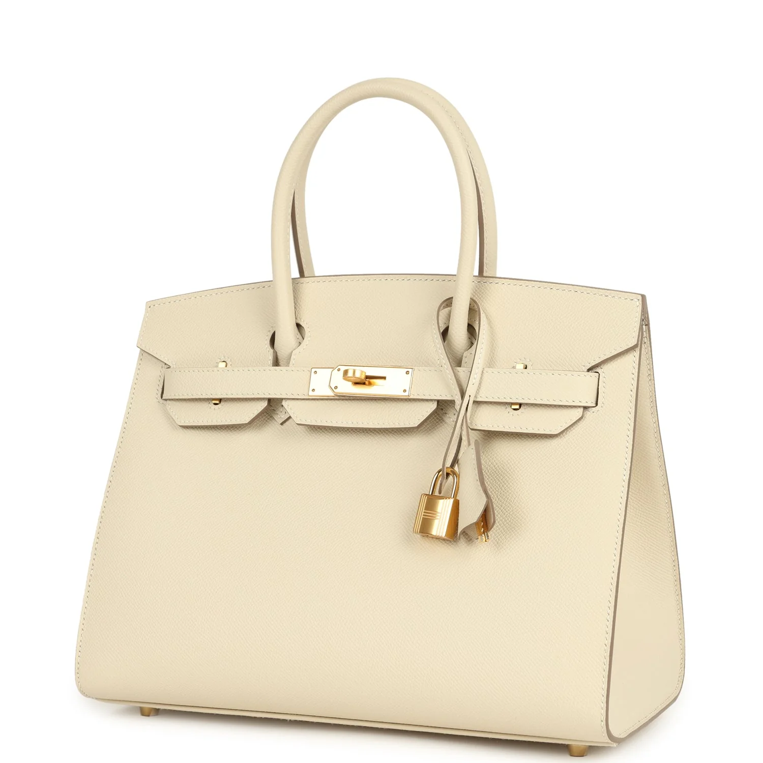 Hermes Birkin Sellier 30 Craie Epsom Gold Hardware