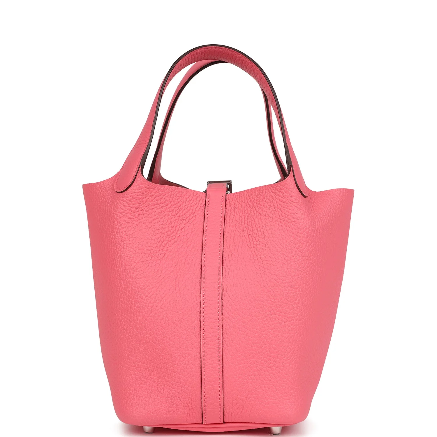 Hermes Picotin Lock 18 Rose Azalee Clemence Palladium Hardware