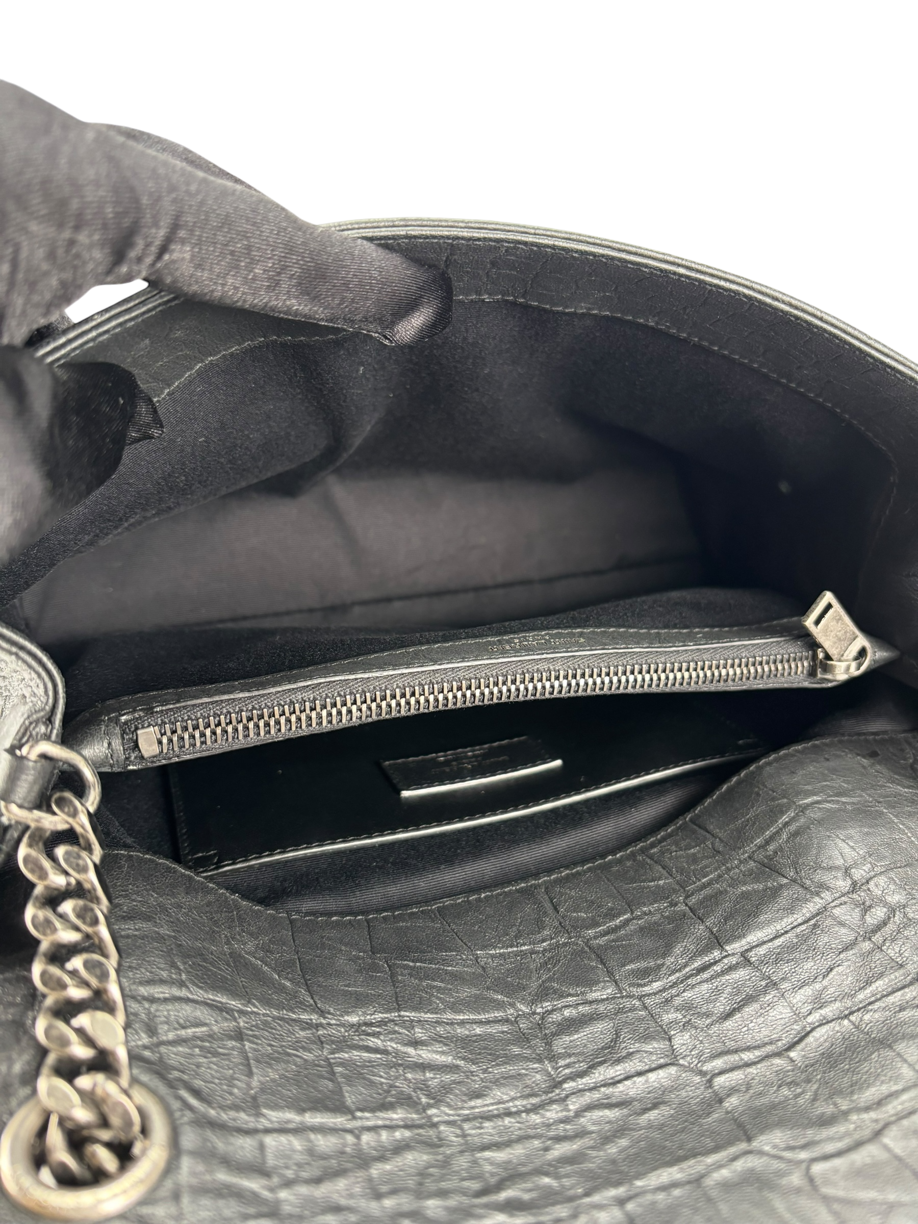 SAINT LAURENT - Black Monogram West Hollywood Shoulder Bag