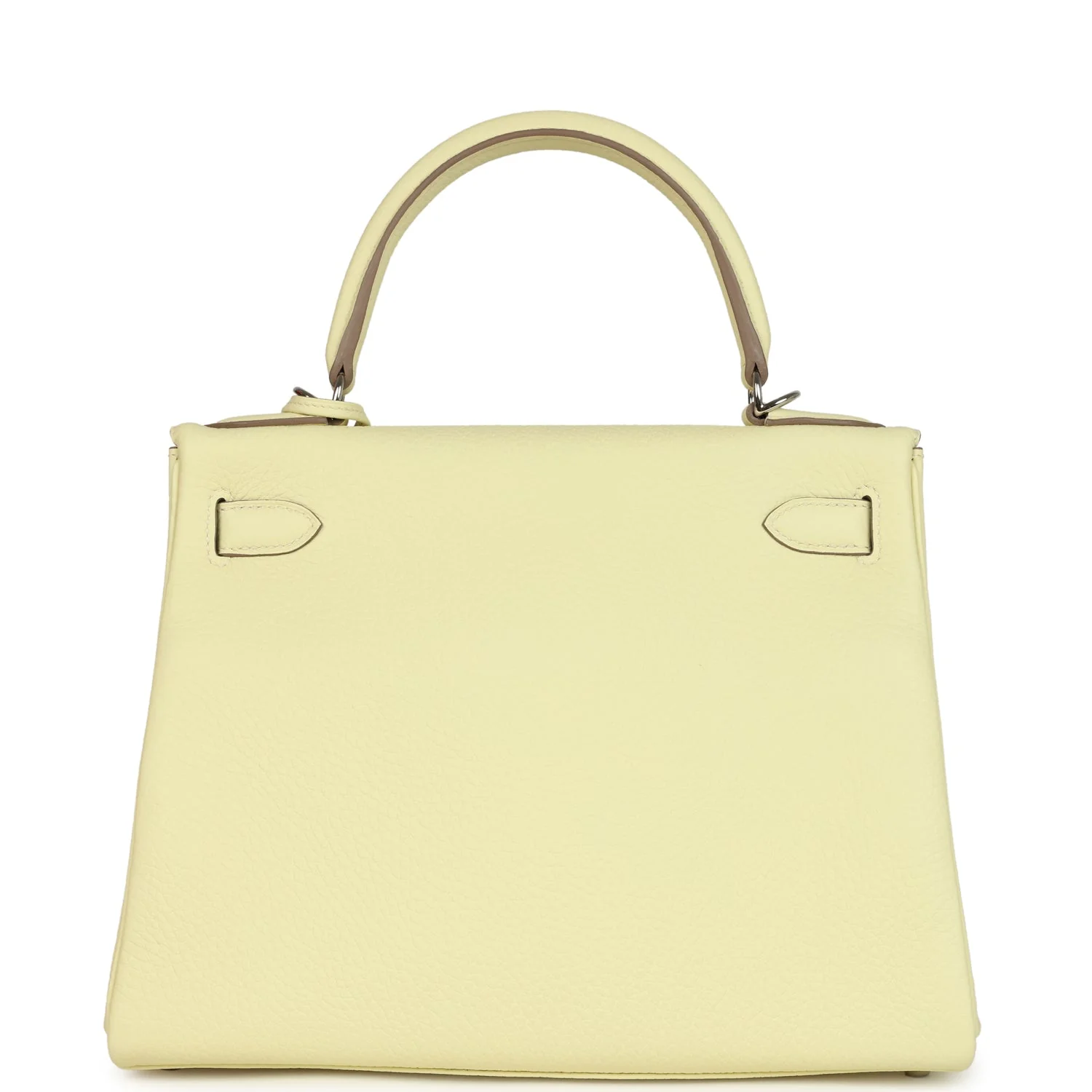 Hermes Kelly Retourne 28 Jaune Milton Clemence Palladium Hardware