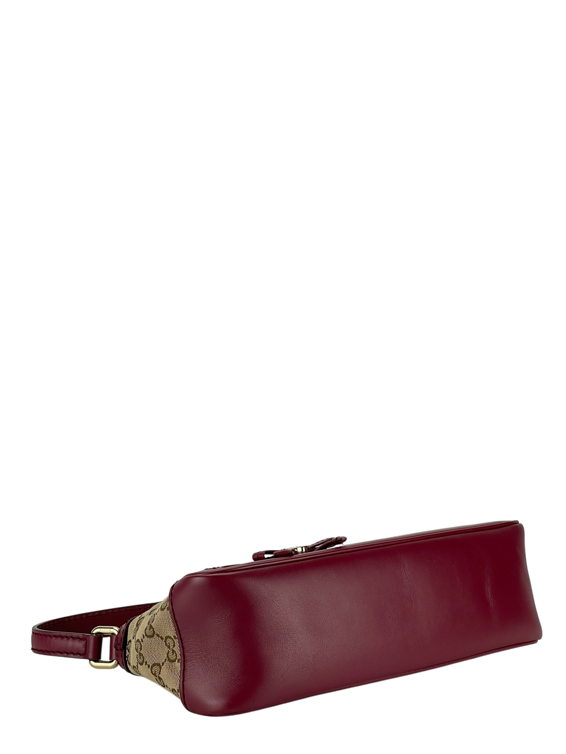 GUCCI - GG Canvas Mayfair One Shoulder Bag Ribbon Khaki Beige