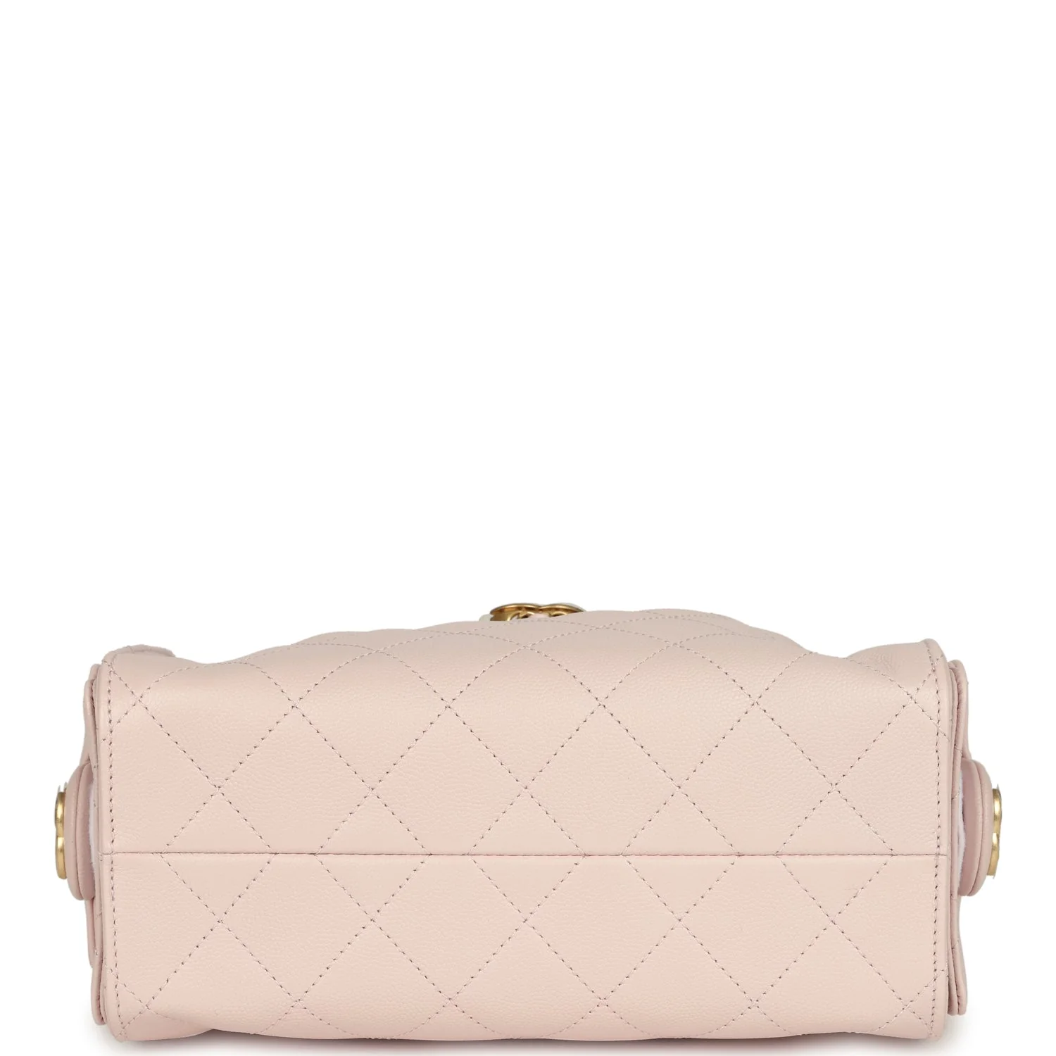 Chanel Mini 25 Hobo Bag Light Pink Caviar Antique Gold Hardware