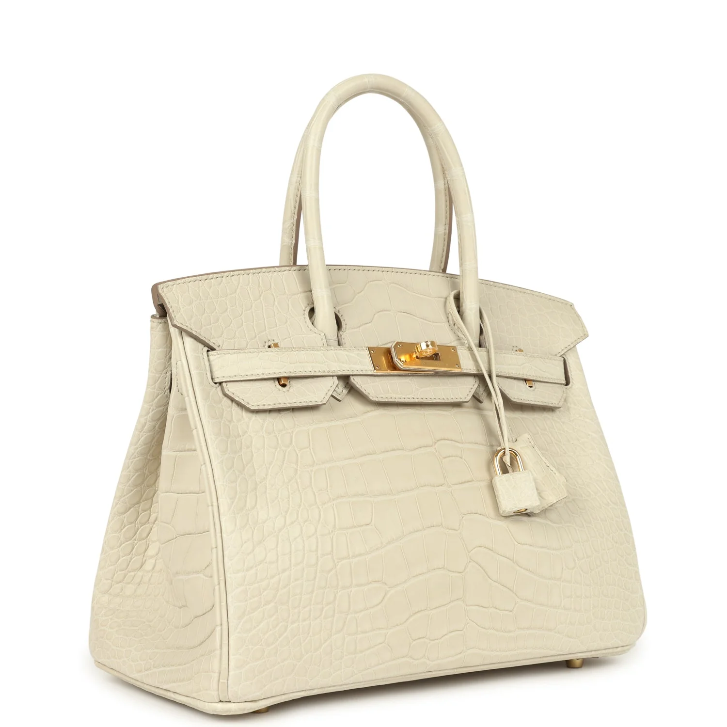 Hermes Birkin 30 Beton Matte Alligator Gold Hardware