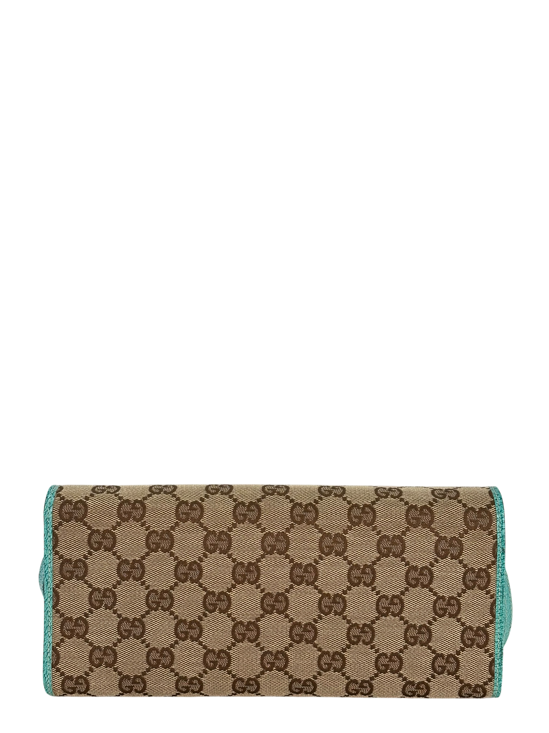 GUCCI - Bamboo GG Crossbody Shoulder Bag Blue Beige