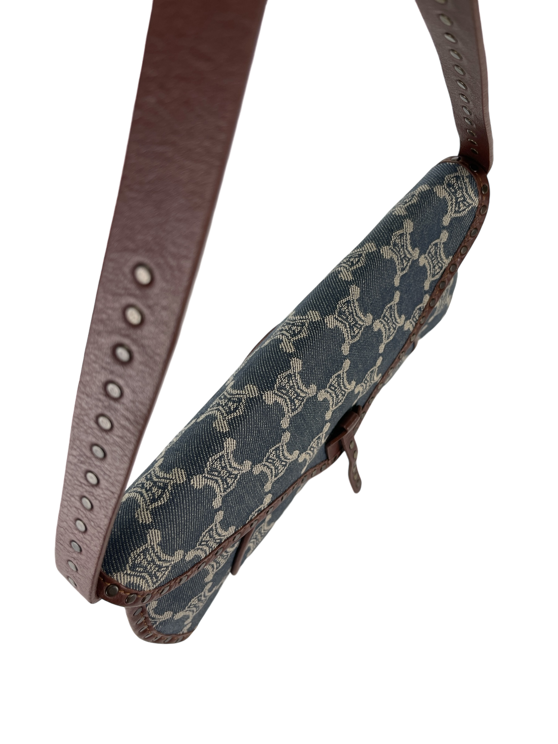 CELINE -  Macadam Denim Shoulder Bag