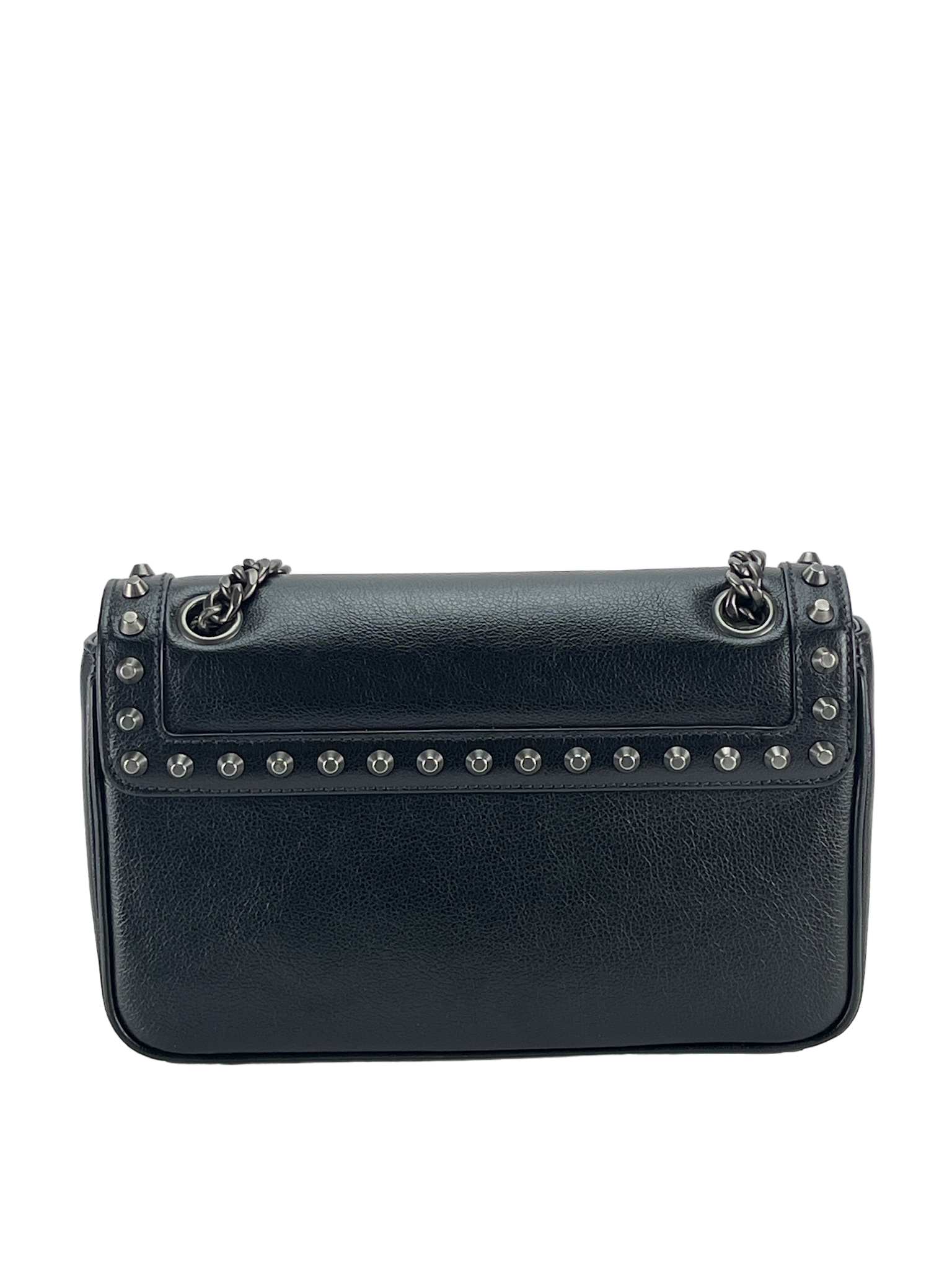 PRADA - Pattina Glace Studded Bag
