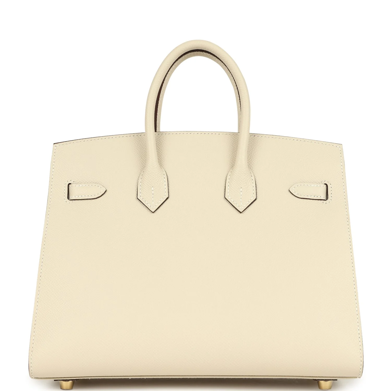 Hermes Special Order (HSS) Birkin Sellier 25 Craie Verso Epsom Brushed Gold Hardware