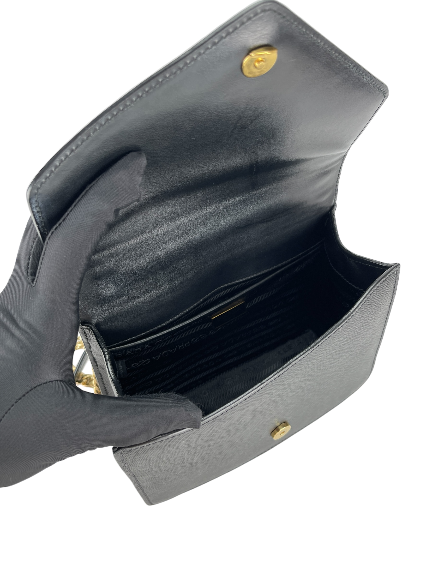 PRADA - Saffiano Leather Crossbody Shoulder Bag