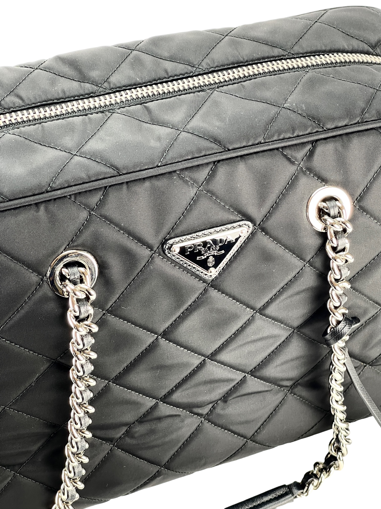 PRADA - Nylon Tessuto Impuntu Tote Bag