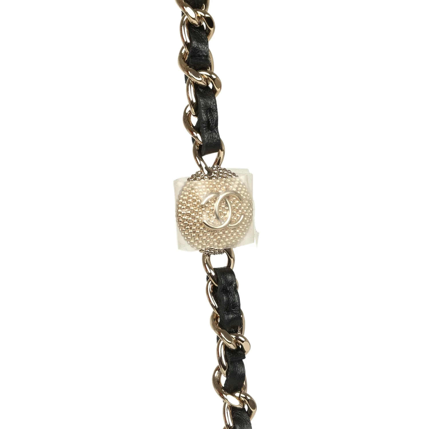 Chanel Wallet On Chain WOC Black Lambskin Light Gold Hardware