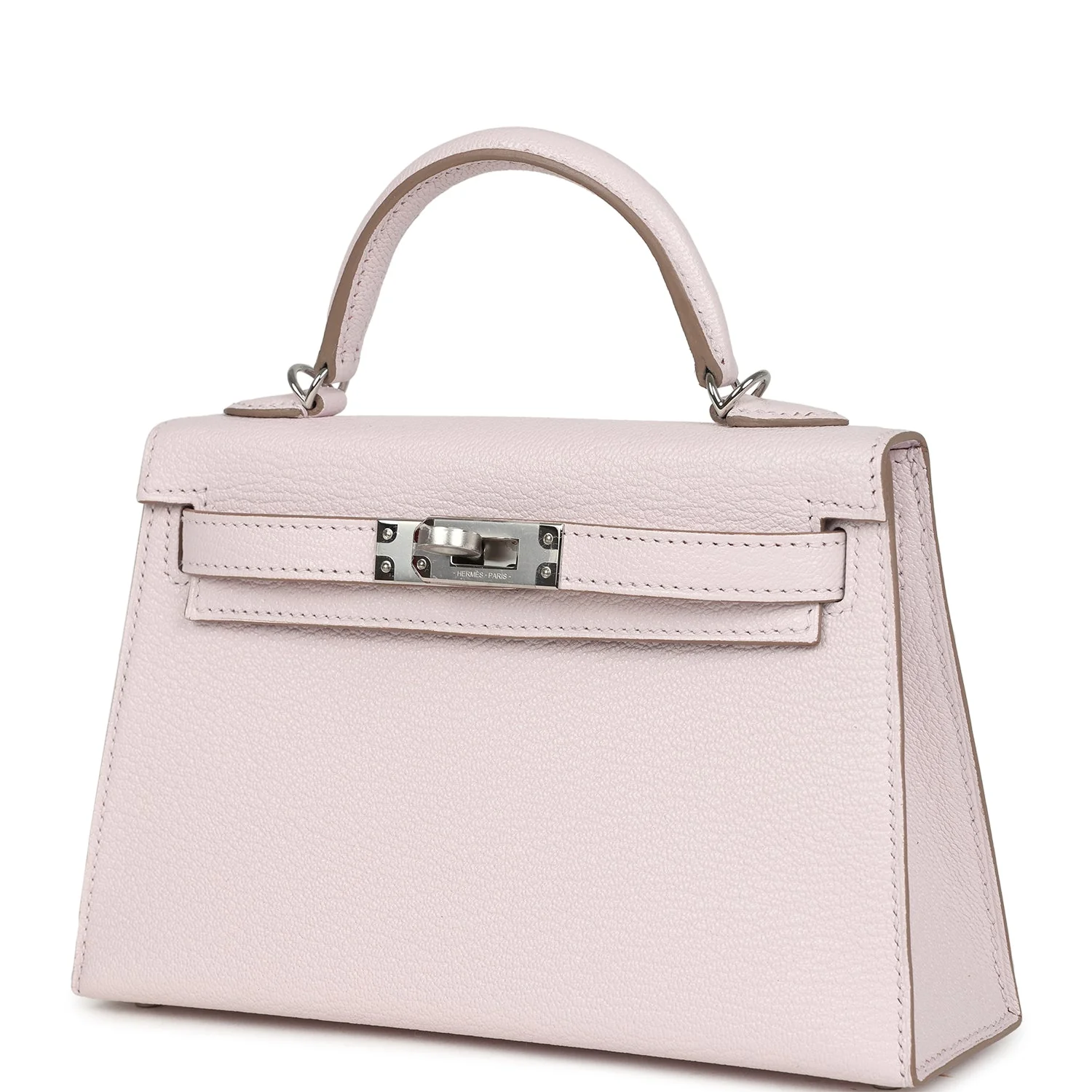 Hermes Kelly Sellier 20 Mauve Pale Chevre Palladium Hardware