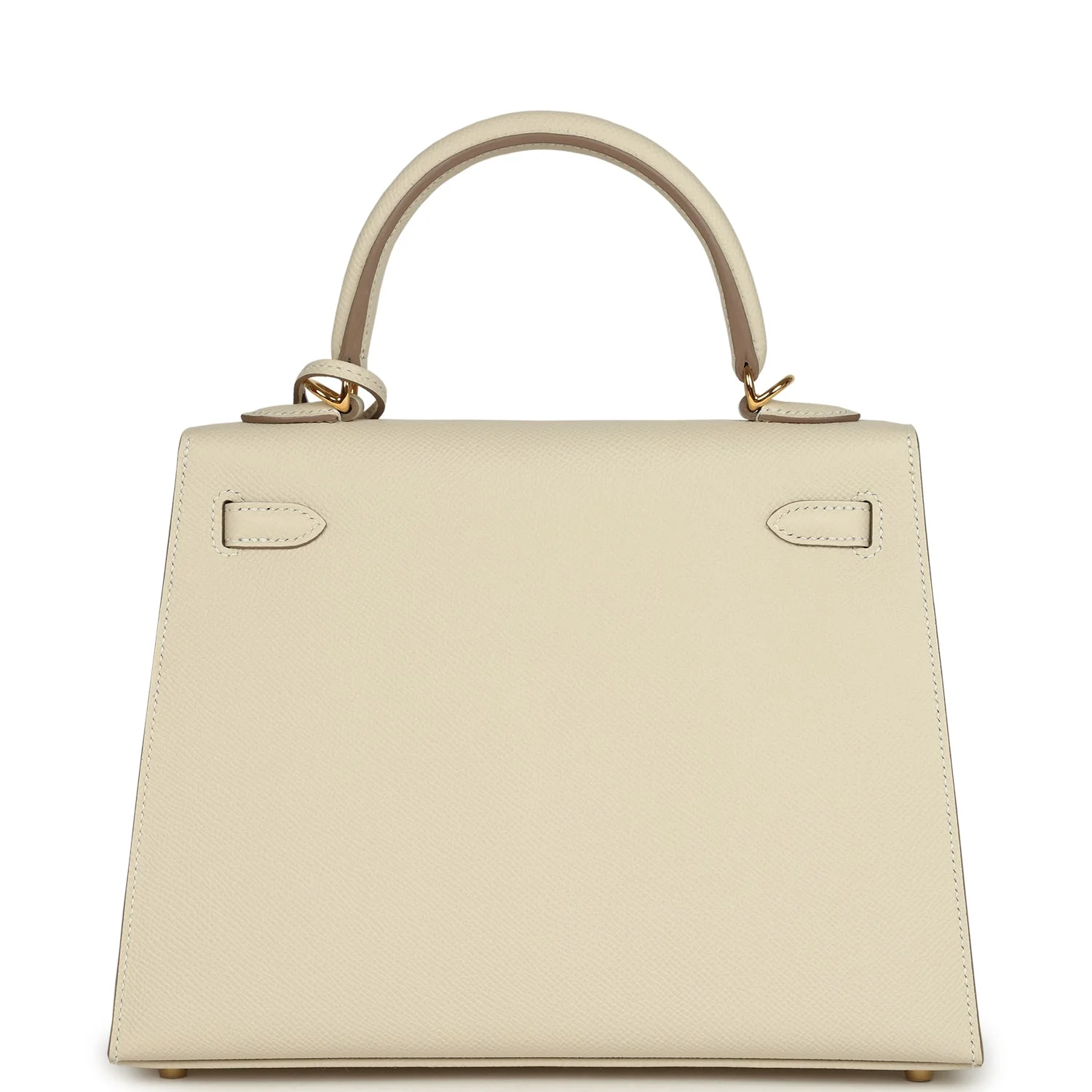 Hermes Kelly Sellier 25 Craie Epsom Gold Hardware